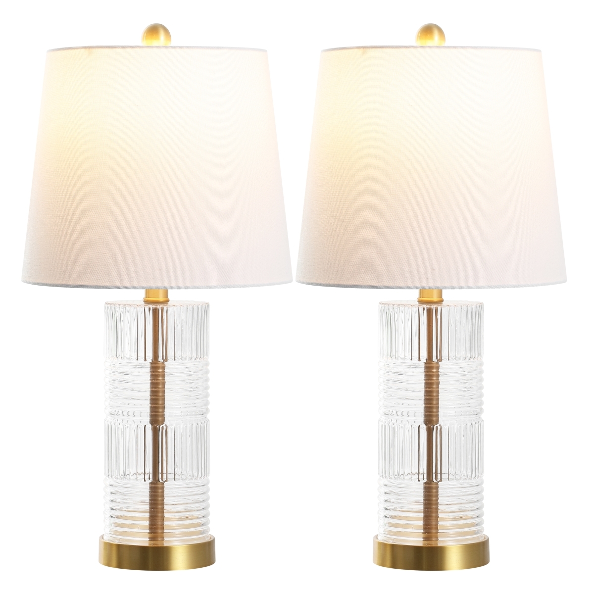 Faille Table Lamp - Blue/Brass - Image 3