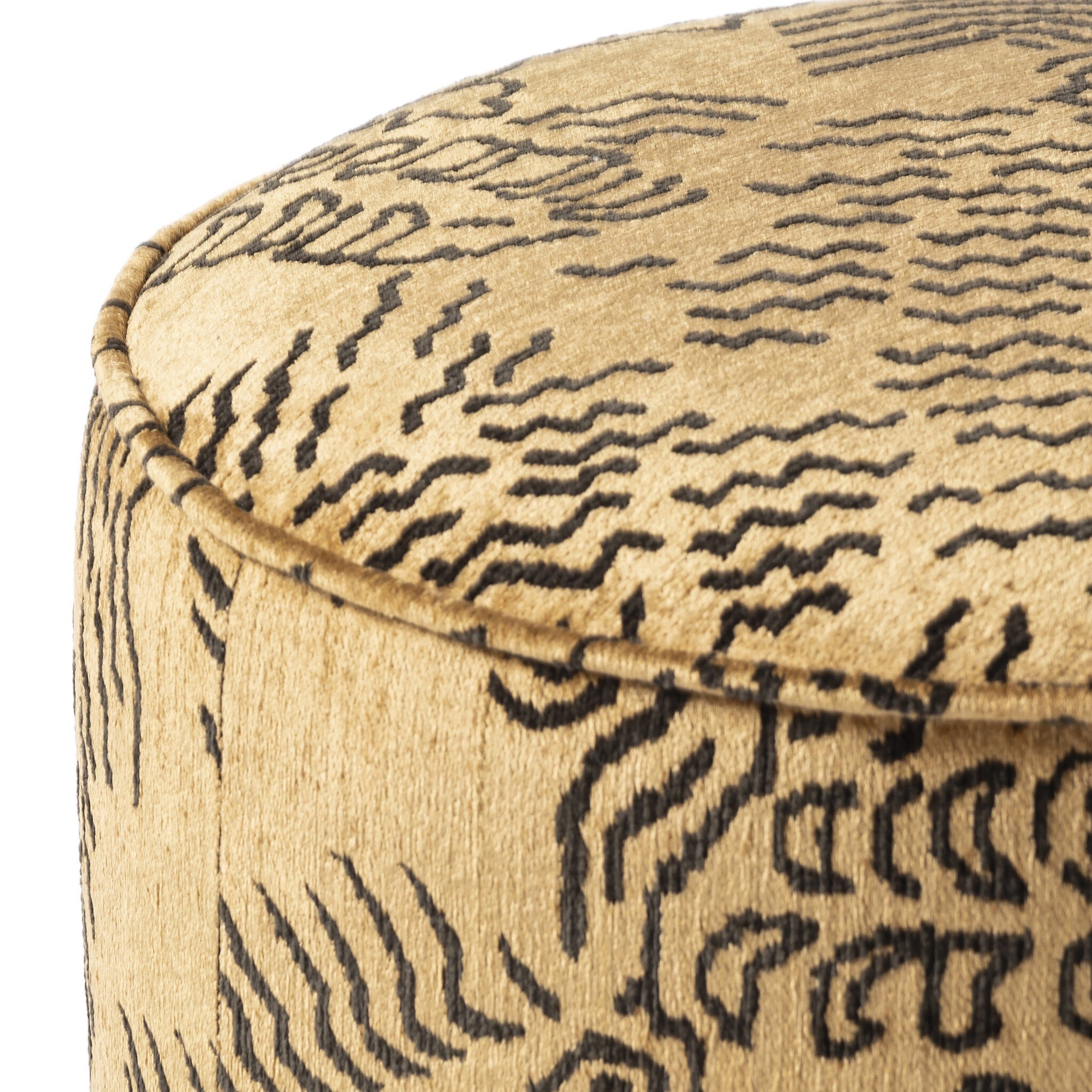 Sinclair Round Ottoman - Balkan Ochre - Image 9