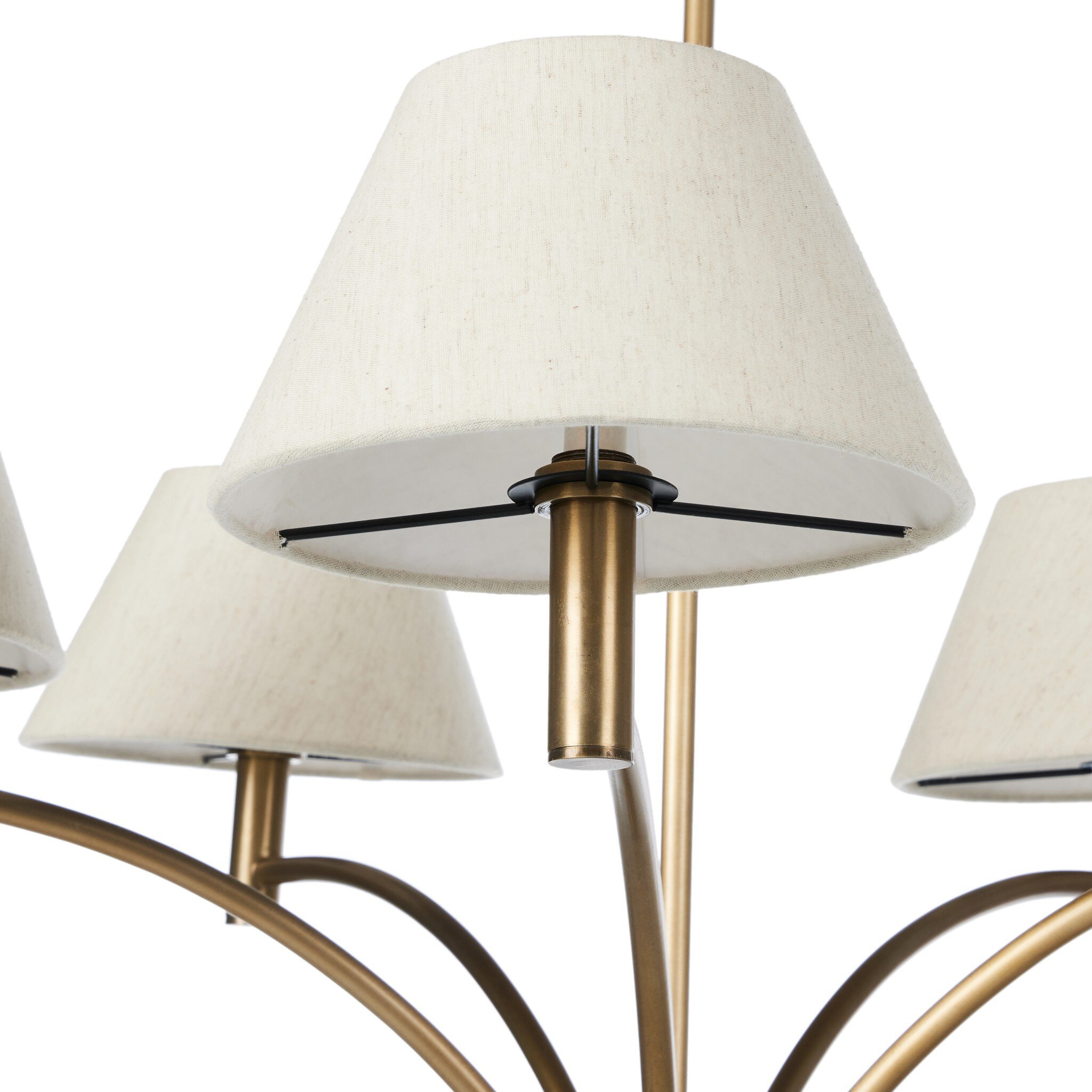 Linus Chandelier - Aged Brass Iron - Image 6