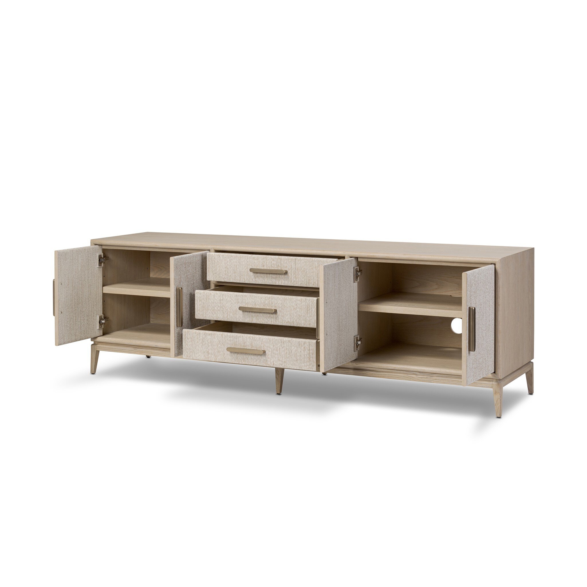 Rosenell Media Console - Natural Paper Cord - Image 8