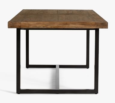 Malcolm Extending Dining Table, Glazed Pine, 86"-122" - Image 3