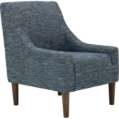 Shea Fabric 25.5'' Wide Armchair, Hampden Navy - Image 0