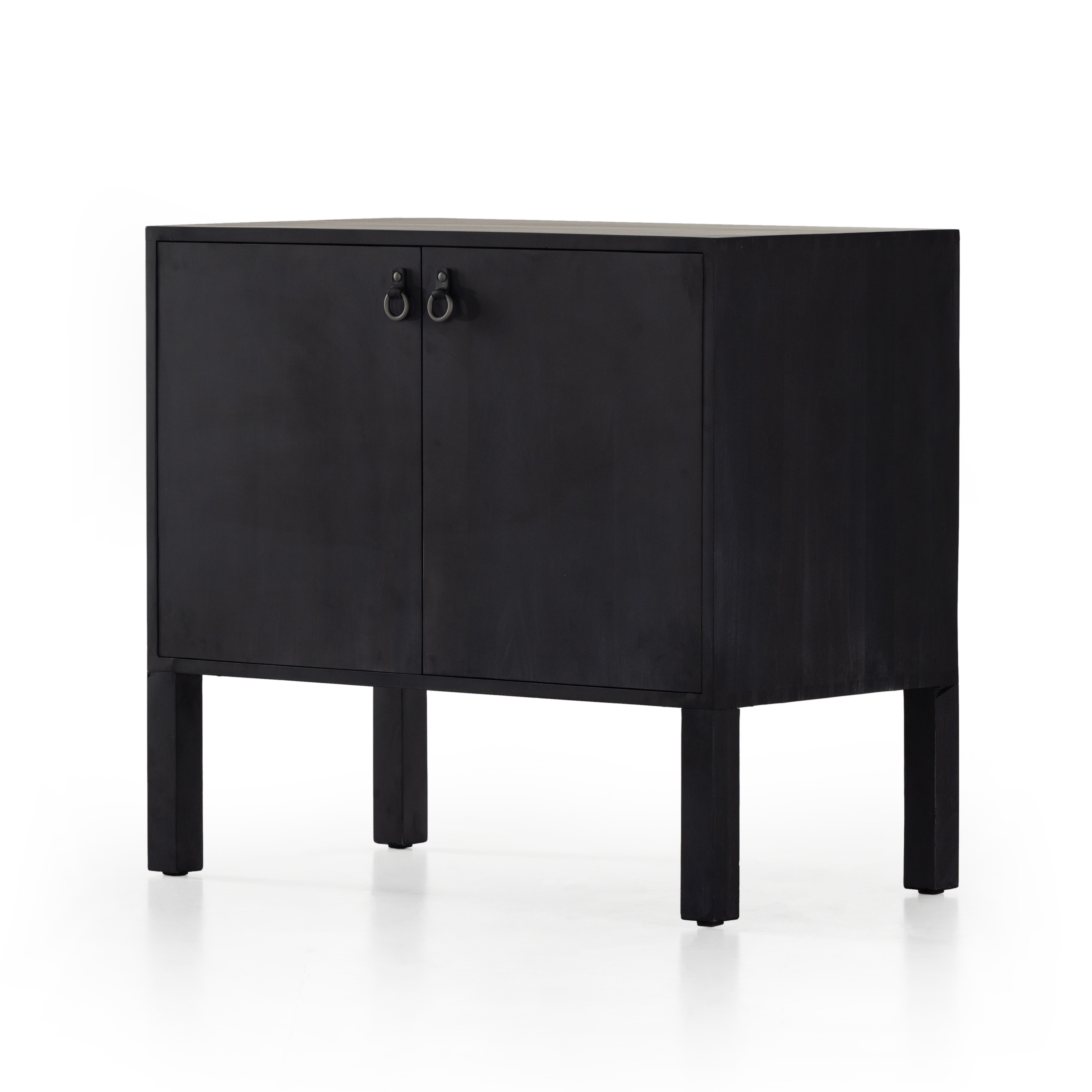 Isador Bar Cabinet - Black Wash Poplar - Image 0