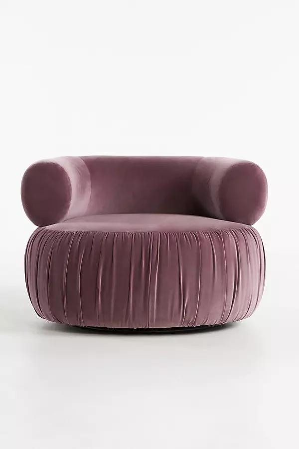 Martinique Velvet Swivel Chair - Image 0