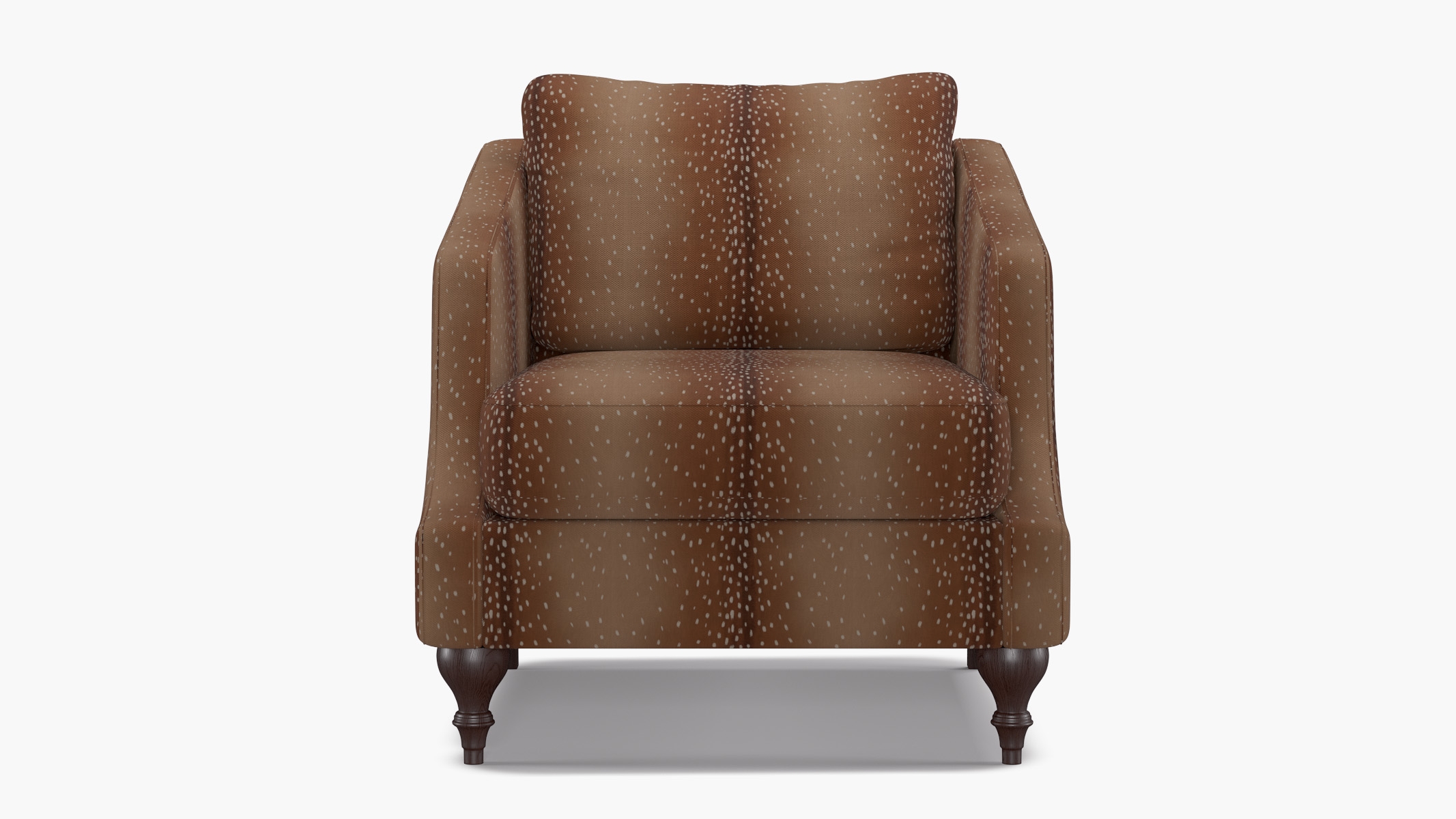 Slope Arm Chair, Antelope, Espresso Turned Wood Leg - Image 0