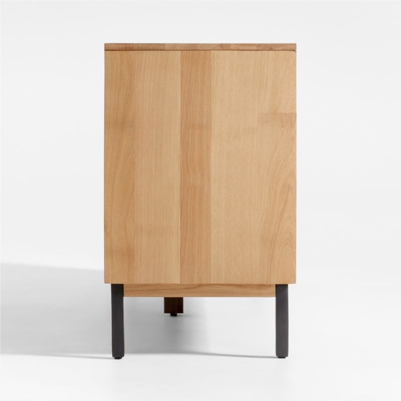 Lakin 71" White Oak Wood Credenza - Image 2