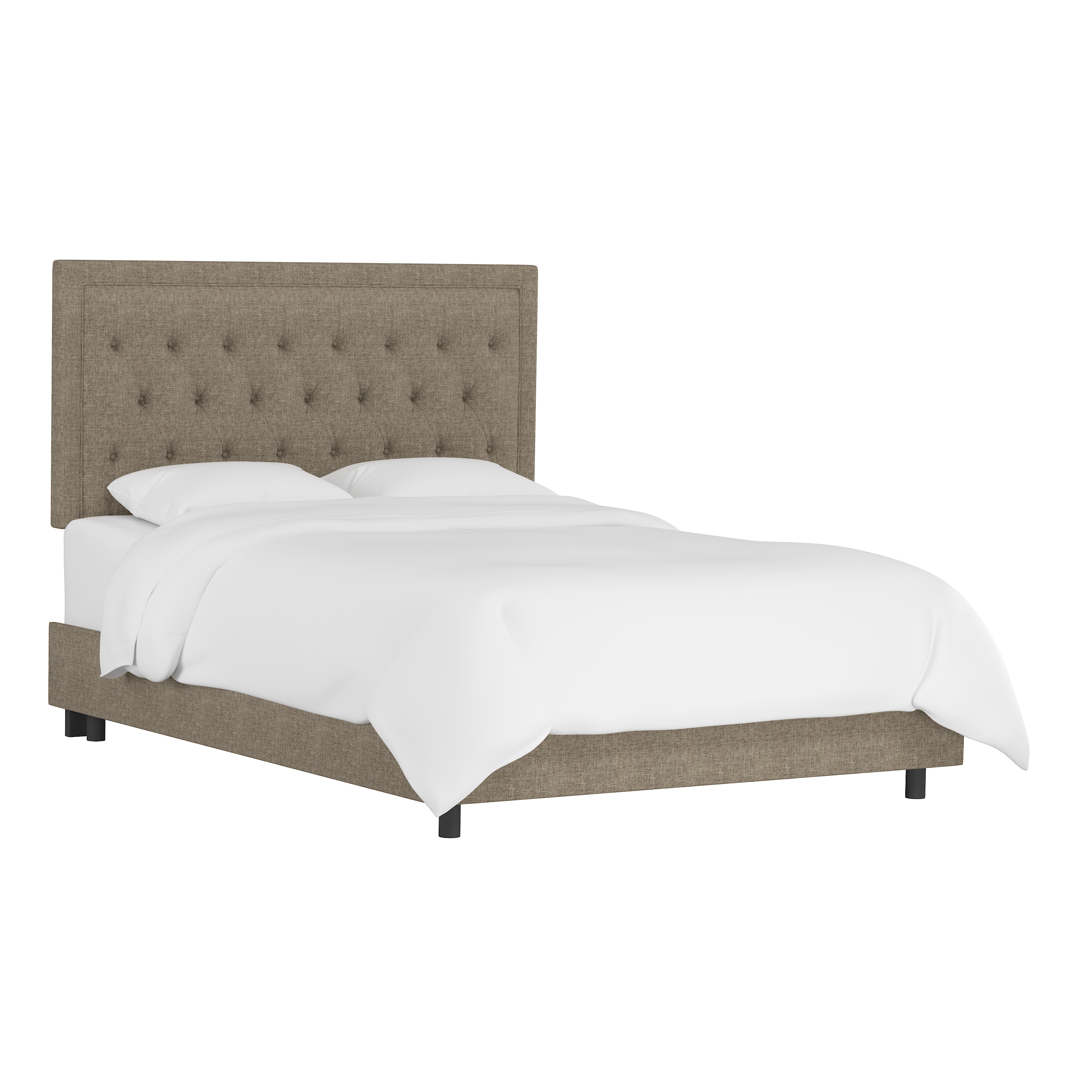 Lafayette Bed, Queen, Linen - Image 0