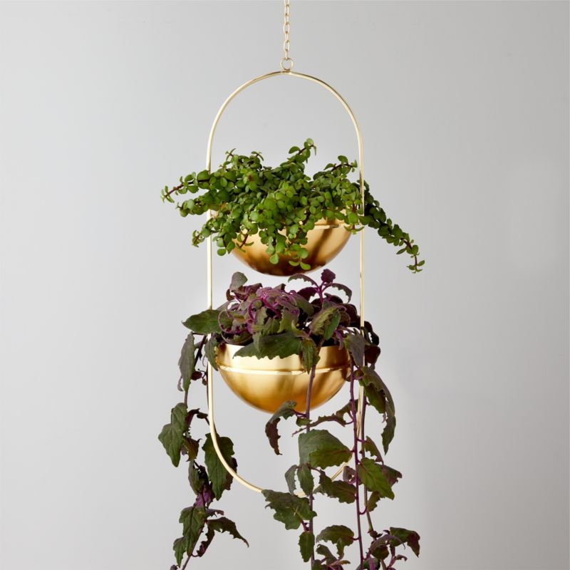 Idina Double Bowl Hanging Planter - Image 2