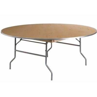Banquet Heavy Duty Birchwood Circular Folding Table - Image 0