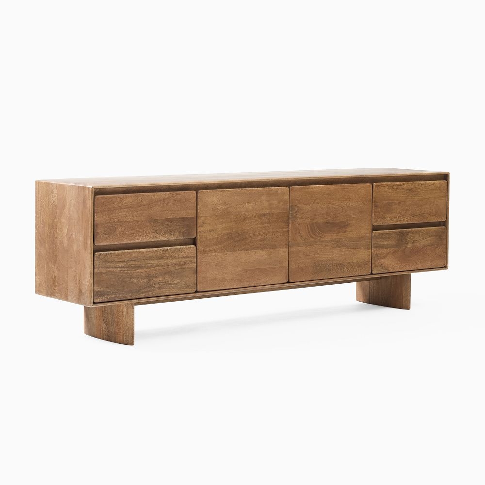 Anton 80" Sideboard with Closed Drawers, Burnt Wax - Image 0