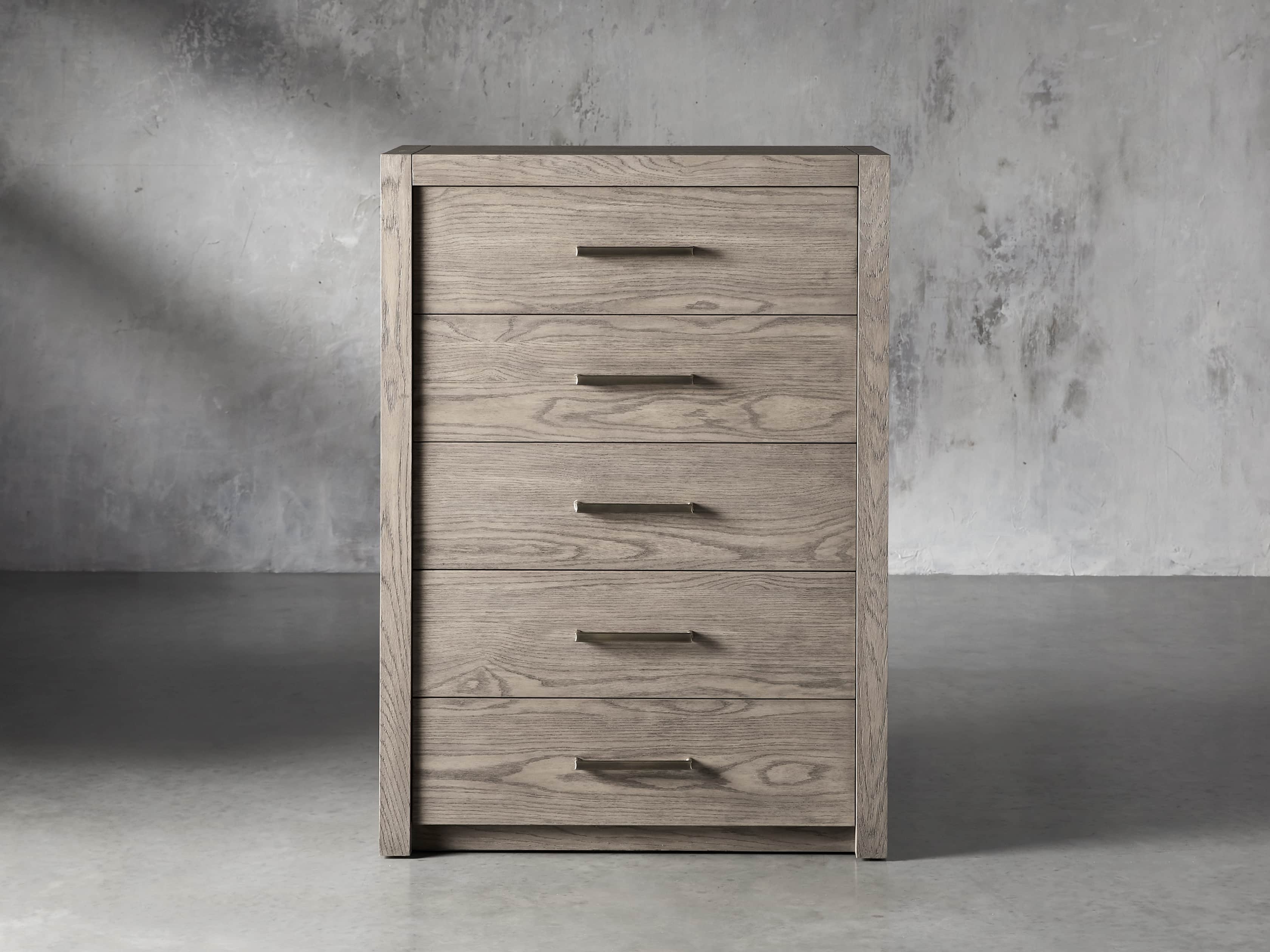 Bodhi Five-Drawer Dresser in Salvaged Grey Wood Gray - Image 0