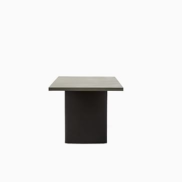 Campbell Plinth 74" Table, Natural , Dark Bronze - Image 3