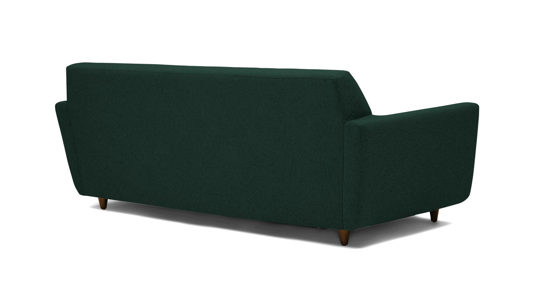 Green Hughes Mid Century Modern Sleeper Sofa - Royale Evergreen - Mocha - Image 3