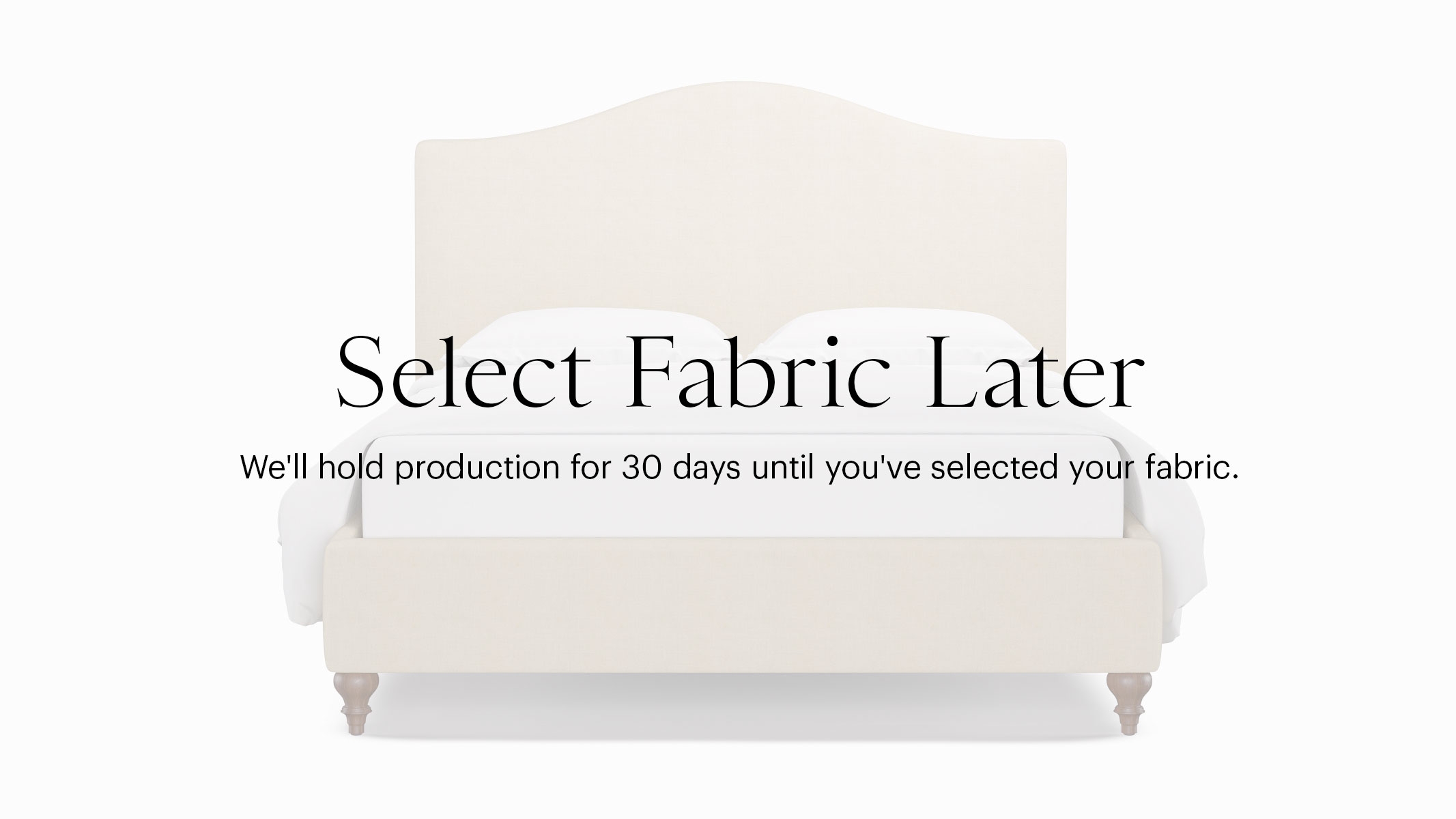 Camelback Bed, Buy Now, Decide Later, Walnut Traditional Turned Leg, King - Image 0