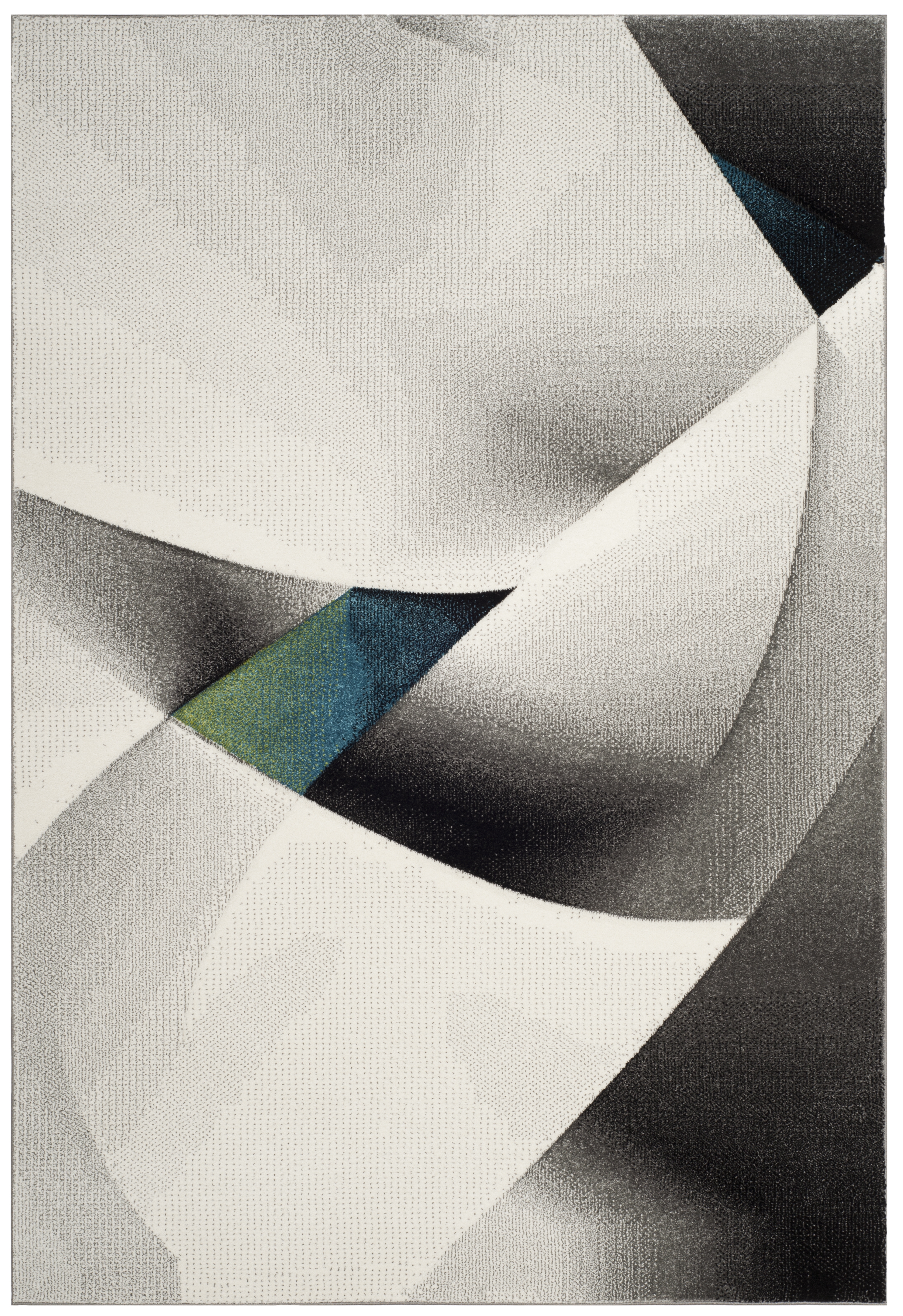 Arlo Home Woven Area Rug, HLW713D, Grey/Teal,  5' 3" X 7' 6" - Image 0