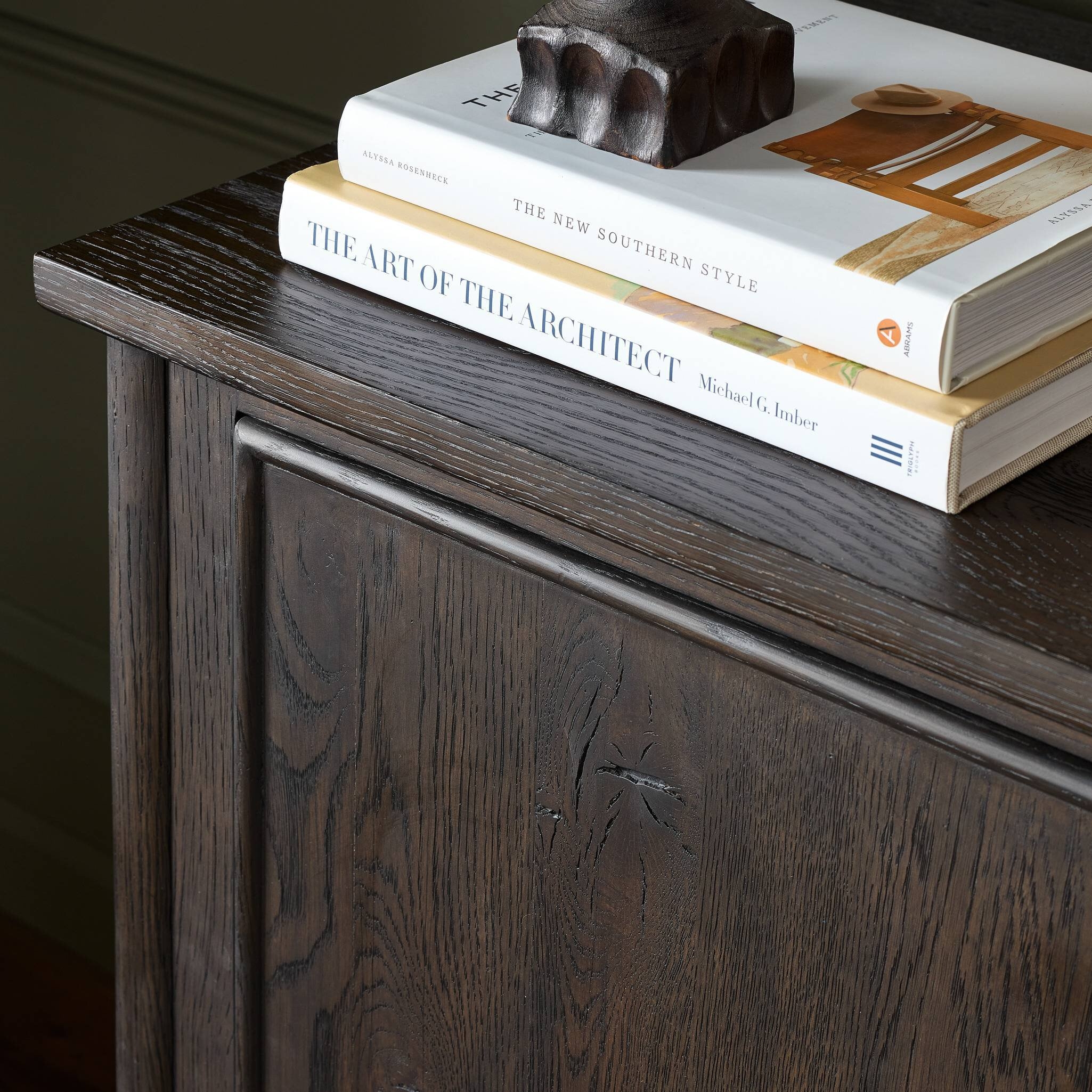 Bari Sideboard 46" - Cracked Smoked Black Veneer by Amber Lewis x Four Hands - Image 11