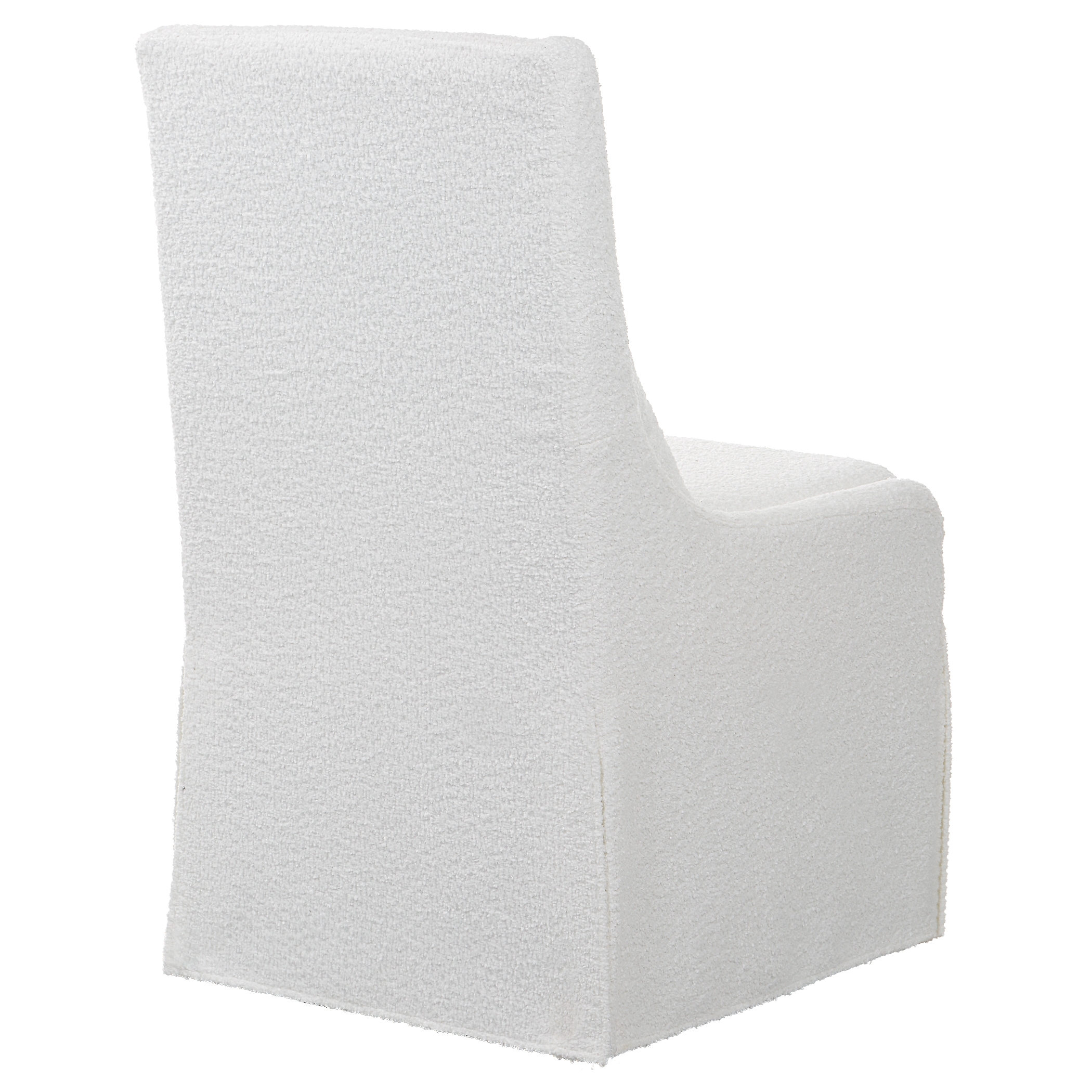 Coley White Armless Chair - Image 5