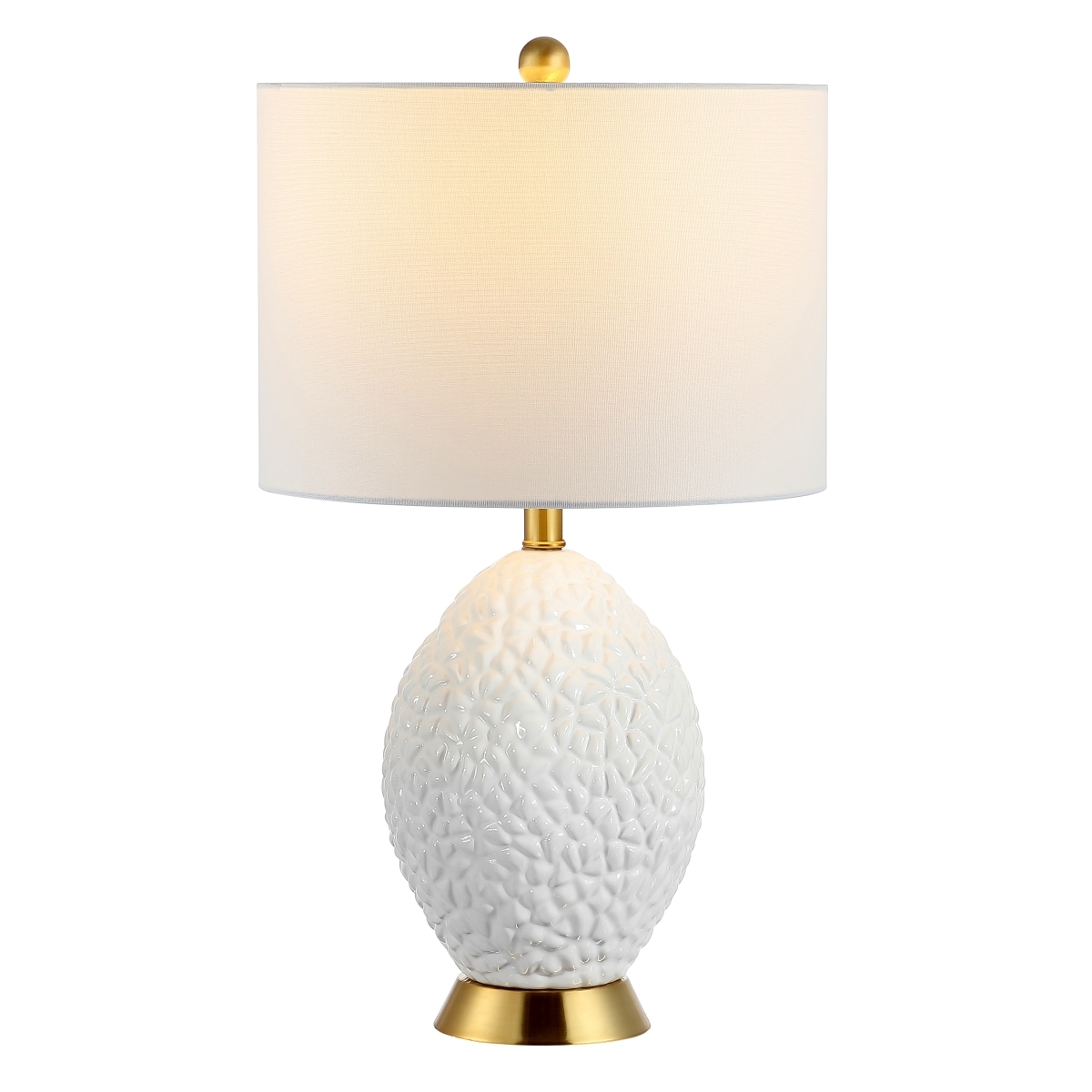 Kimli 24.5" Table Lamp - White/Brass - Safavieh - Image 4