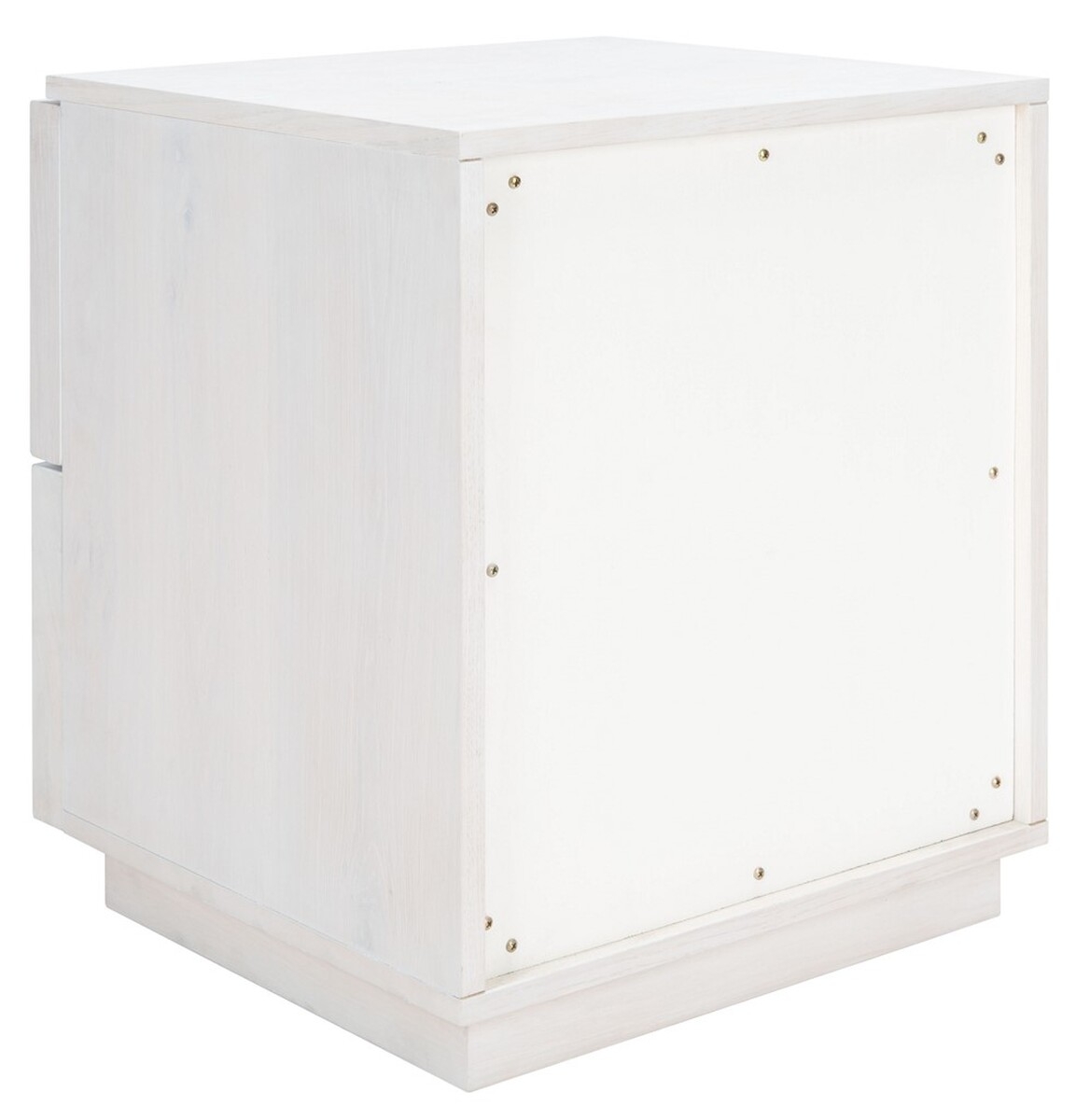 Zeus 2 Drawer Nightstand - White Wash  - Image 7