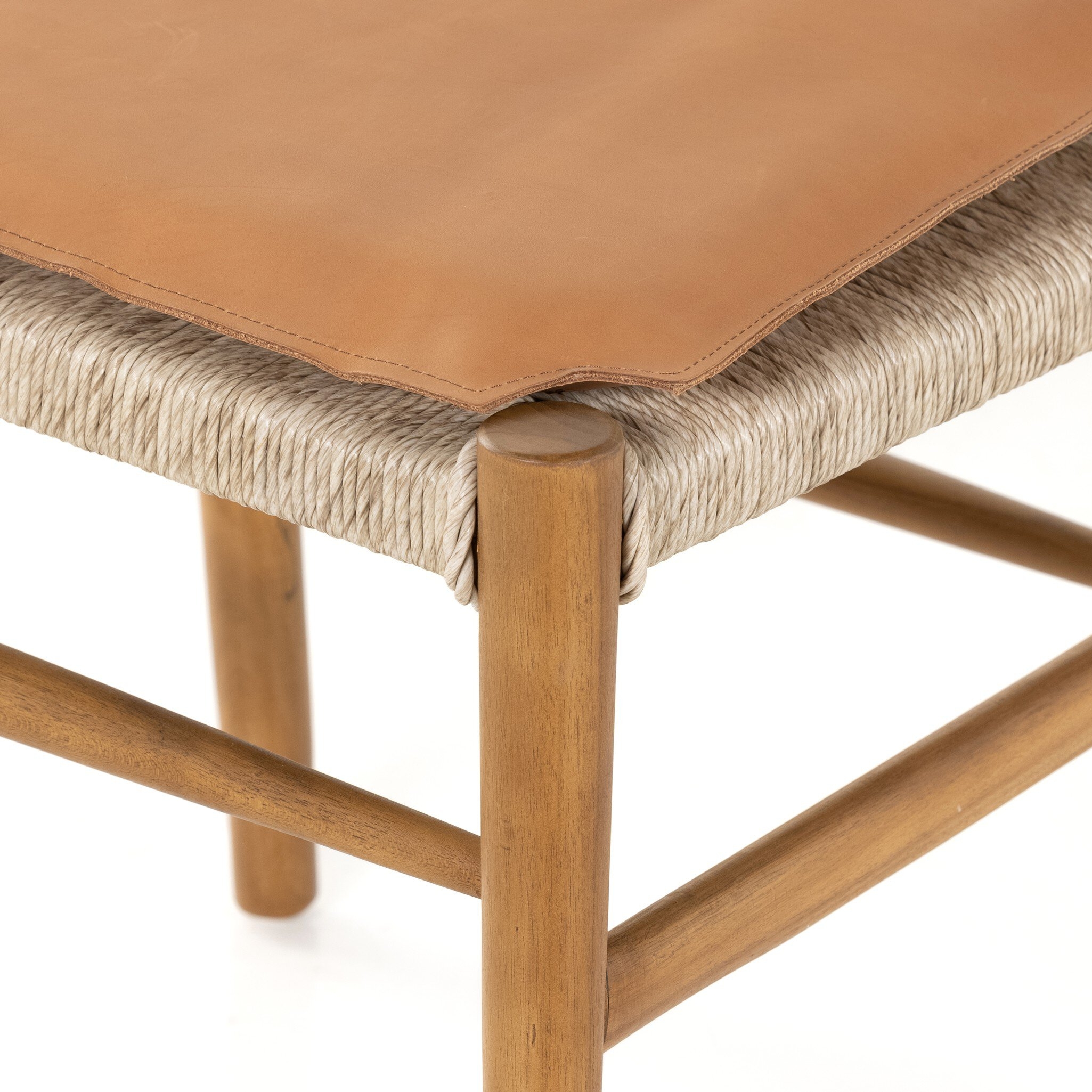 Muestra Dining Chair W/ Cushion - Whiskey Saddle - Image 5