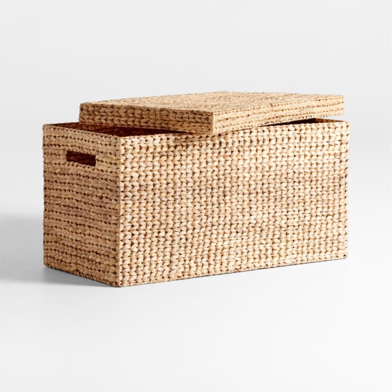 Wonderful Wicker Natural Woven Kids Toy Box with Lid - Image 5