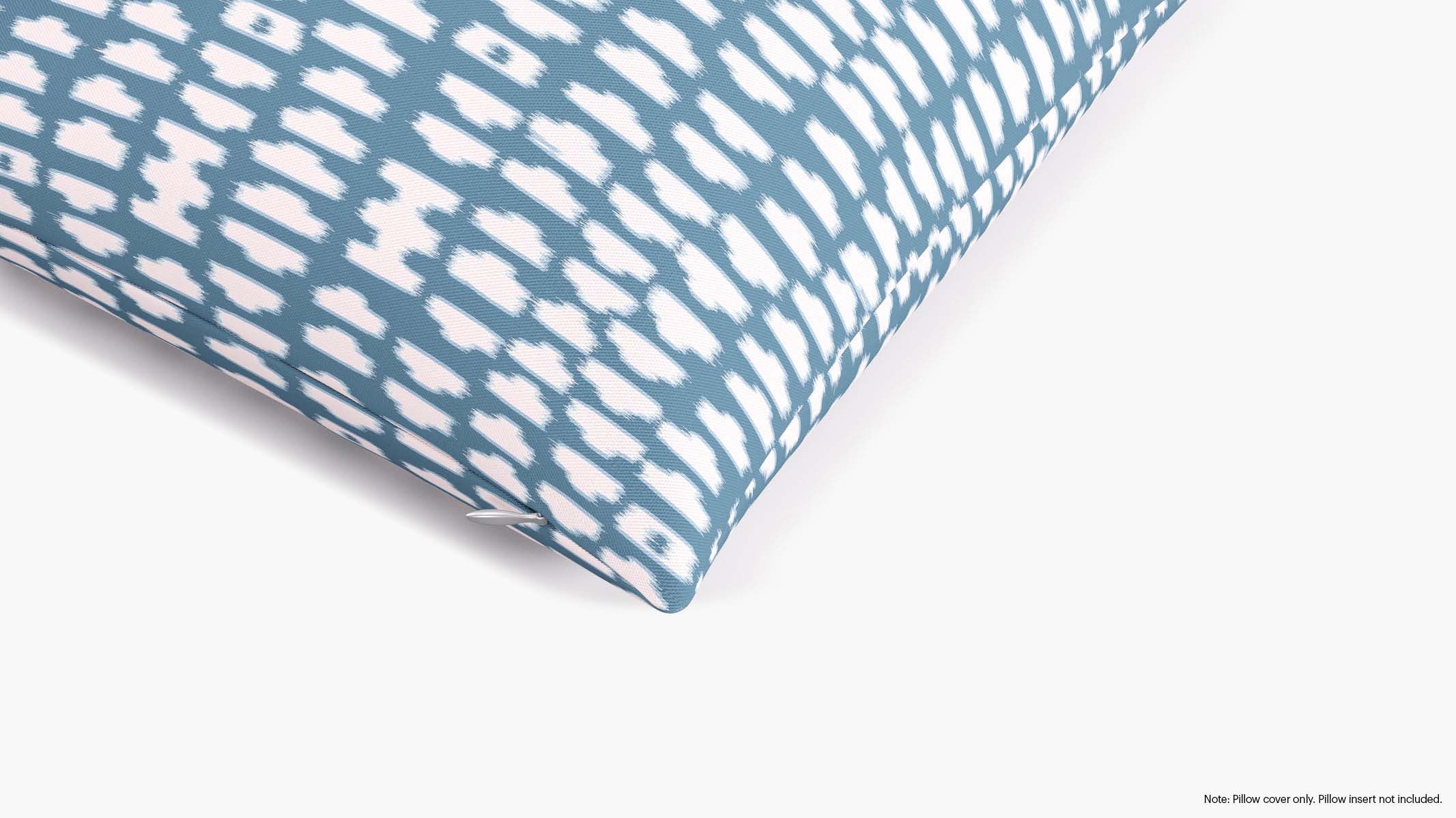 Throw Pillow Cover 18", Dusty Blue Odalisque, 18" x 18" - Image 1