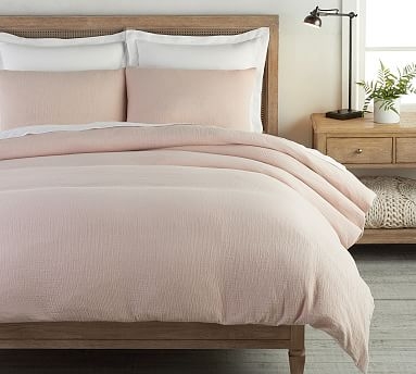 Soft Cotton Duvet Cover, Full/Queen, Dusty Rose - Image 0