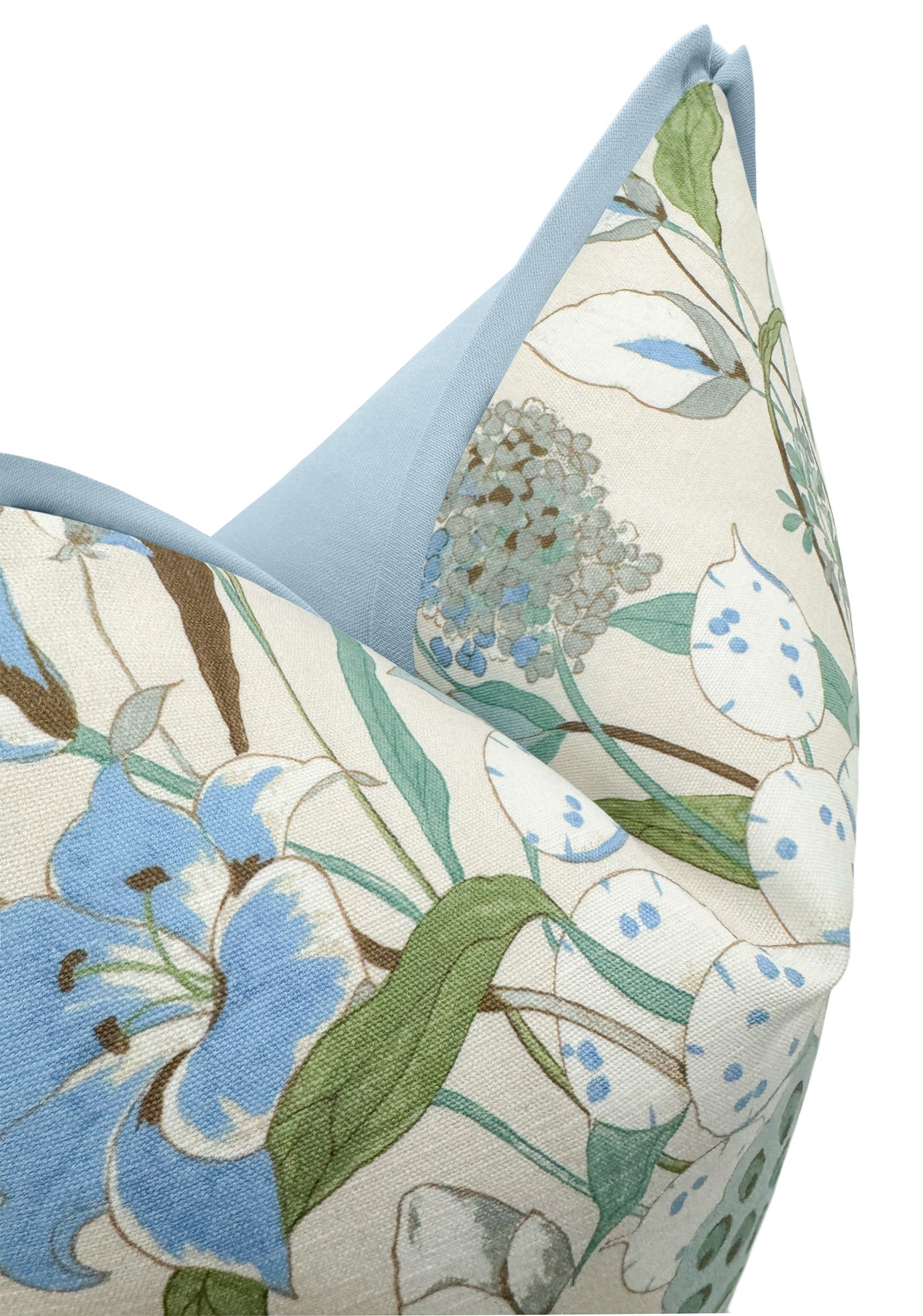 WATERLILY // POWDER BLUE | LDC - Sample 4" X 4" / BUTTERFLY FLANGE / Powder Blue - Image 0