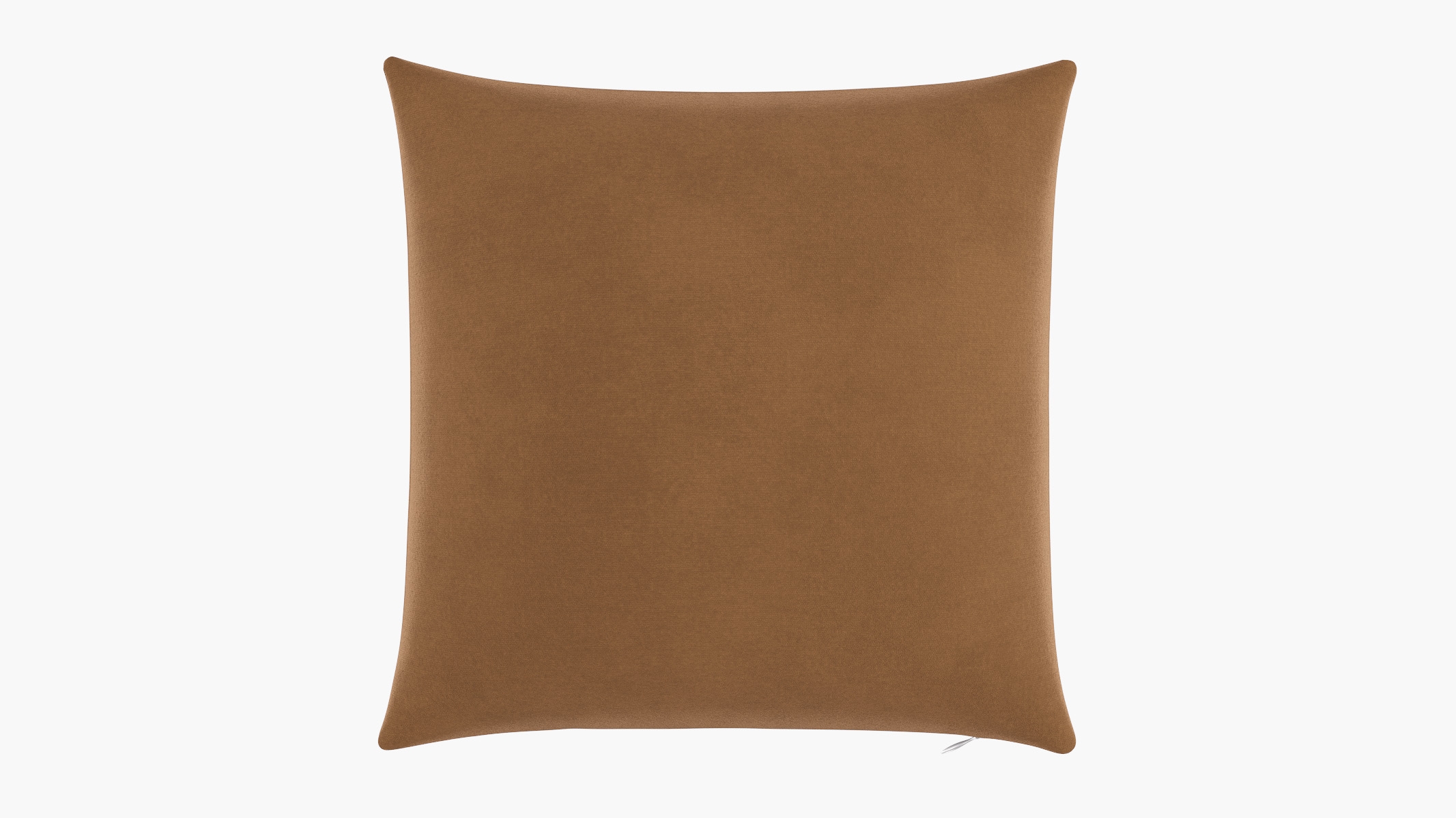 Throw Pillow 20", Nutmeg Luxe Velvet, 20" x 20" - Image 0