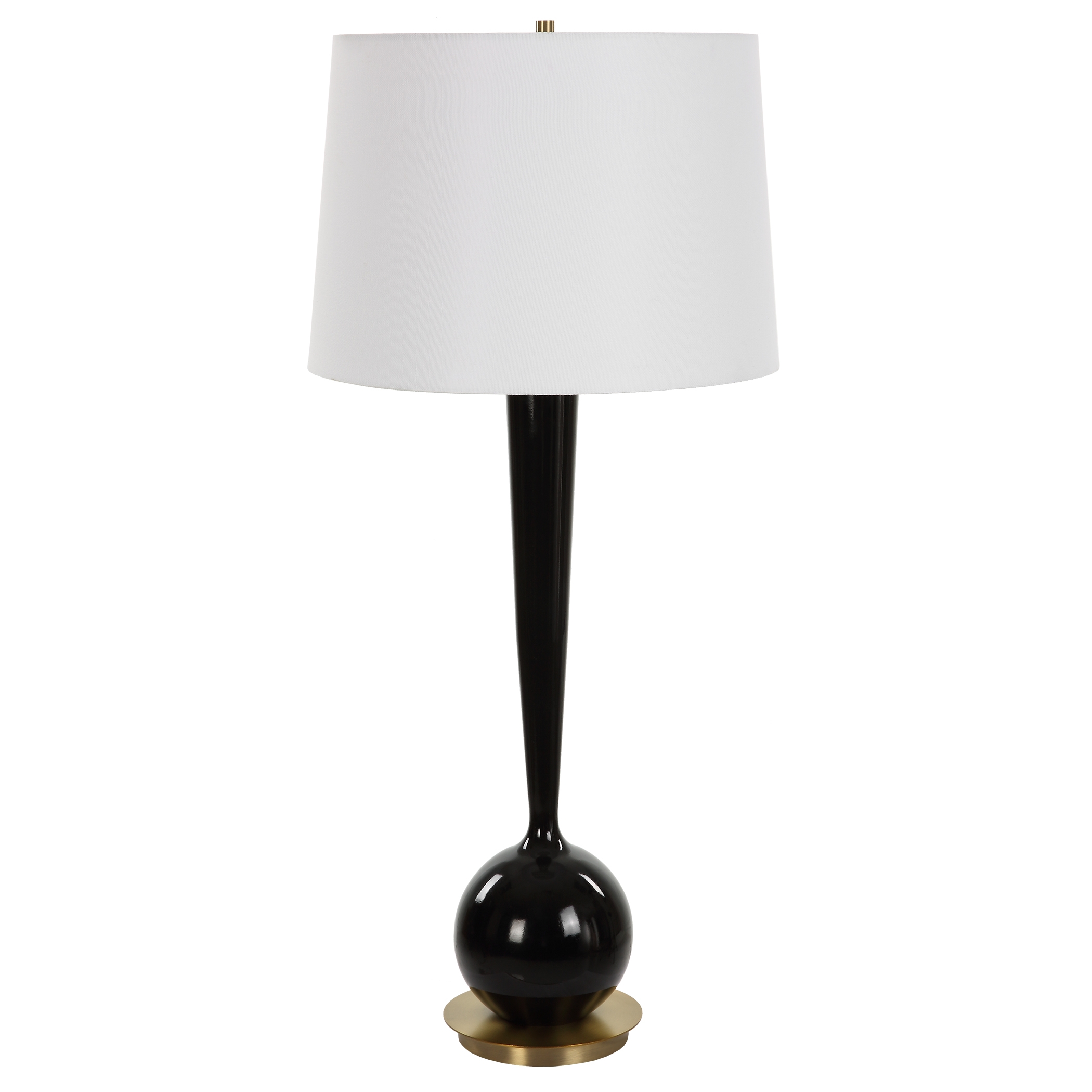 Brielle Polished Black Table Lamp - Image 3