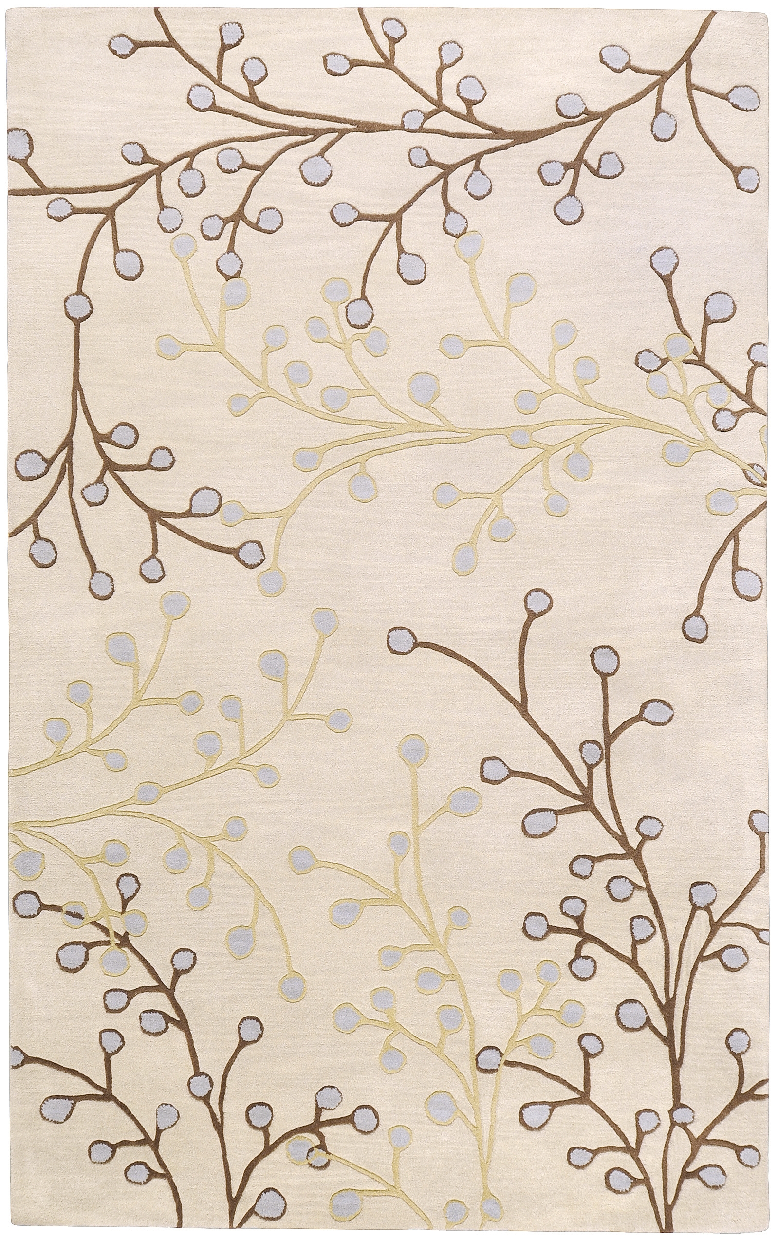 Athena Beige Indoor 5' x 8' Handmade Rug - Image 0