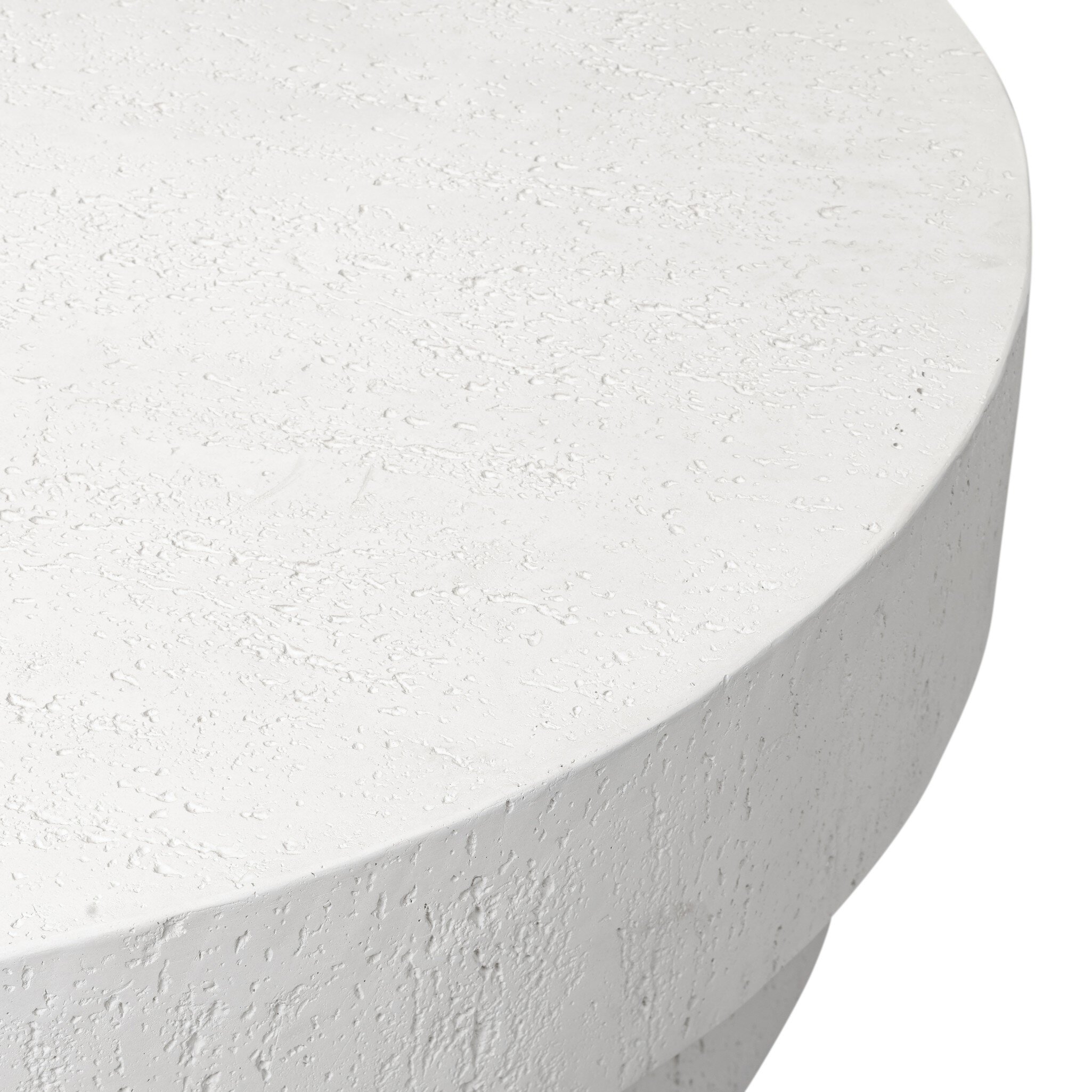 Kesia Outdoor Coffee Table - Coarse Ivory Concrete - Image 8