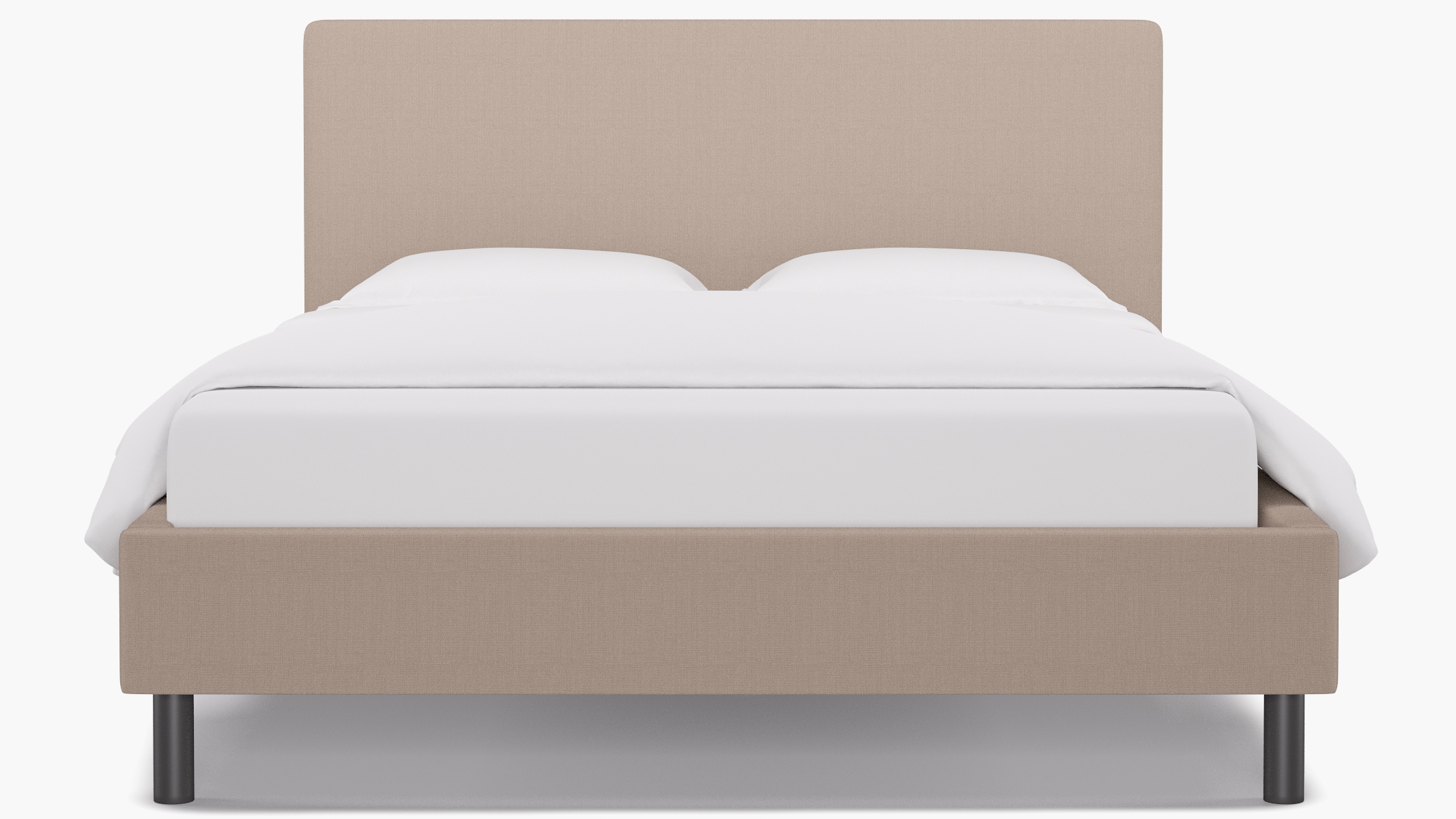 Tailored Platform Bed, Husk Everyday Linen, Queen - Image 1