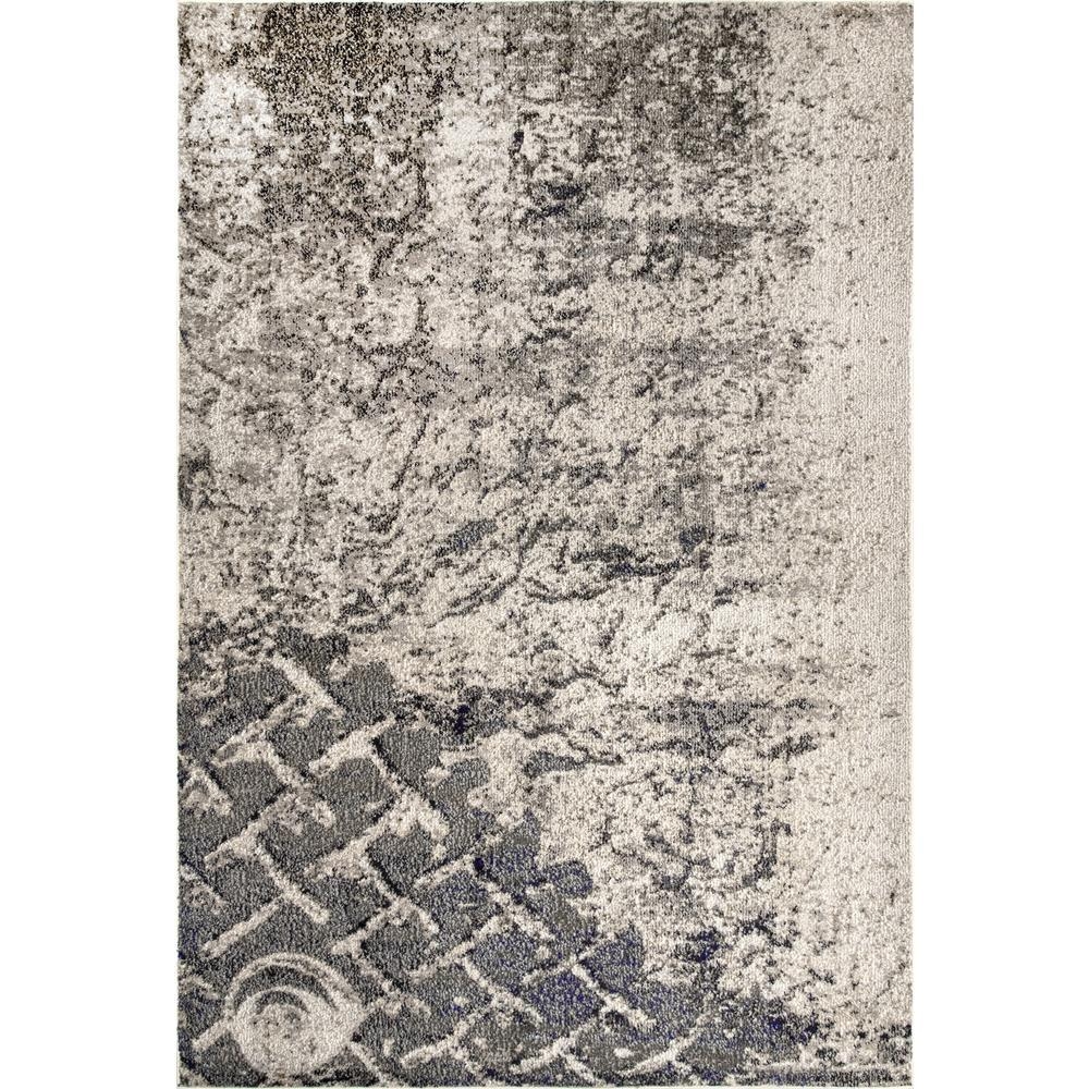 nuLOOM Colette Distressed Trellis Gray 5 ft. 3 in. x 7 ft. 7 in. Area Rug - Image 0