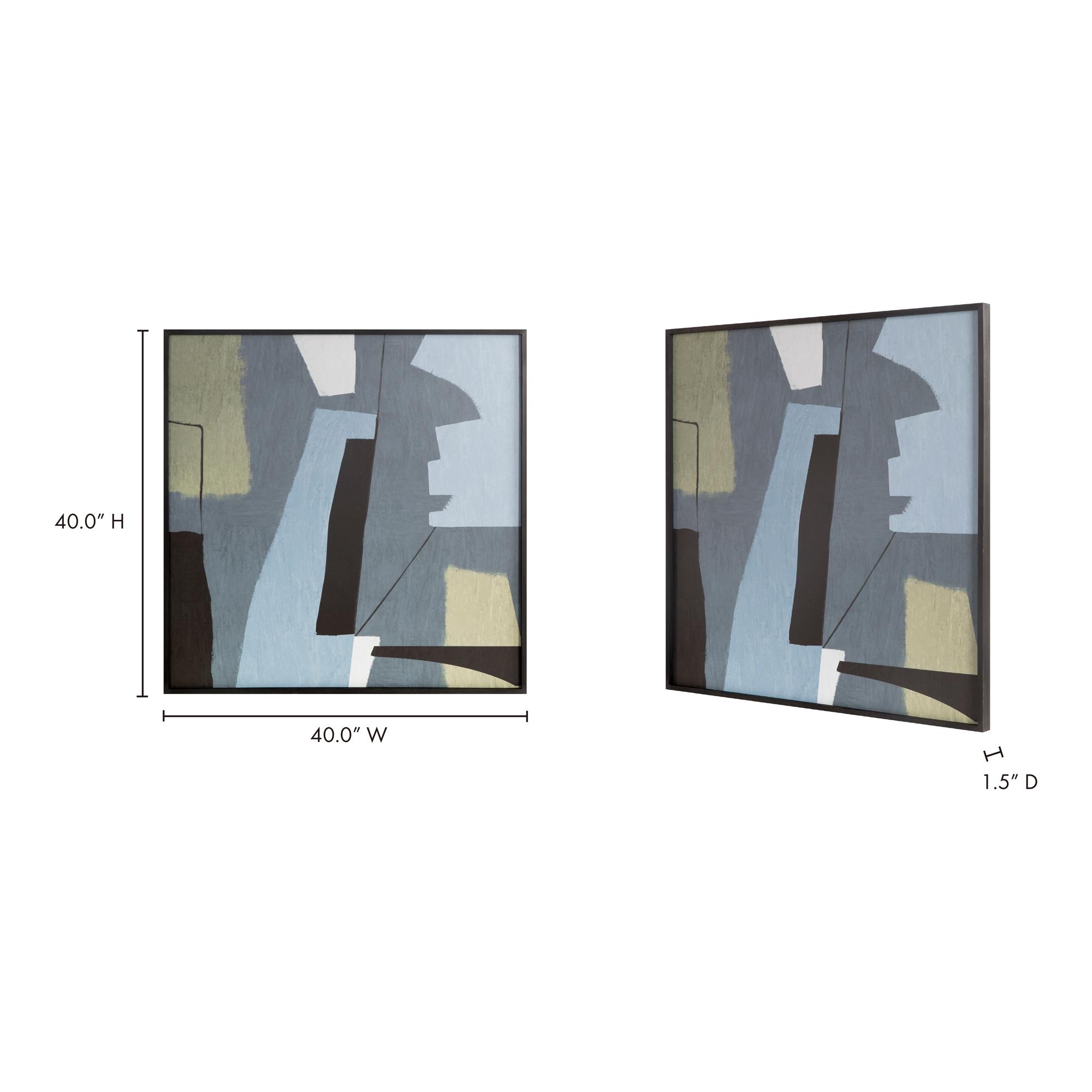 Nostalgia Framed Painting Cool Palette - Image 6