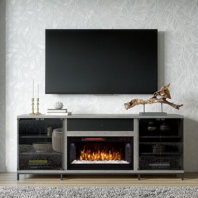 TV Stand for TVs up to 78" with Fireplace Included - Image 0