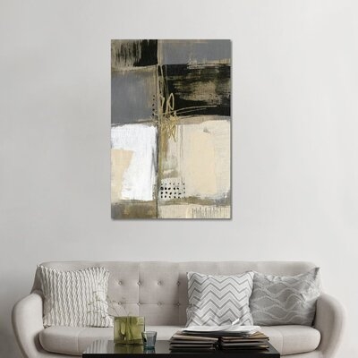 Neutral Divisions III by Jennifer Goldberger - Painting Print - Image 0