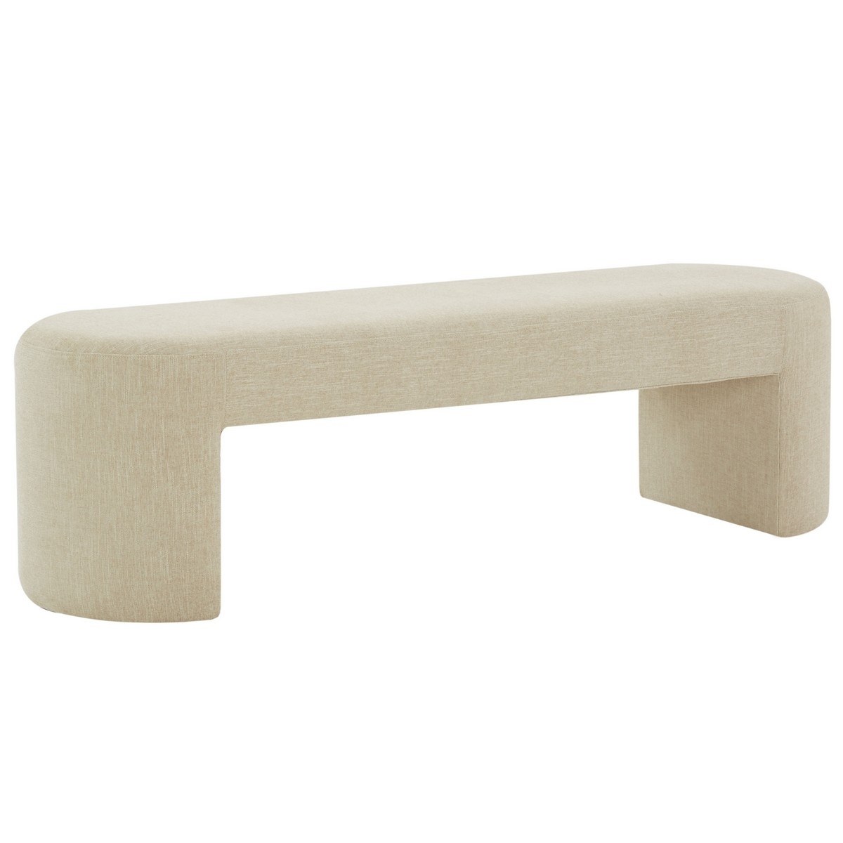 Dallyce Upholstered Bench - Beige - Image 3