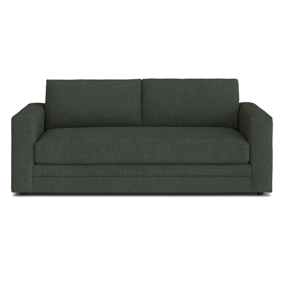 Riley 84" Storage Sofa - Green Wool Bouclé - Image 2
