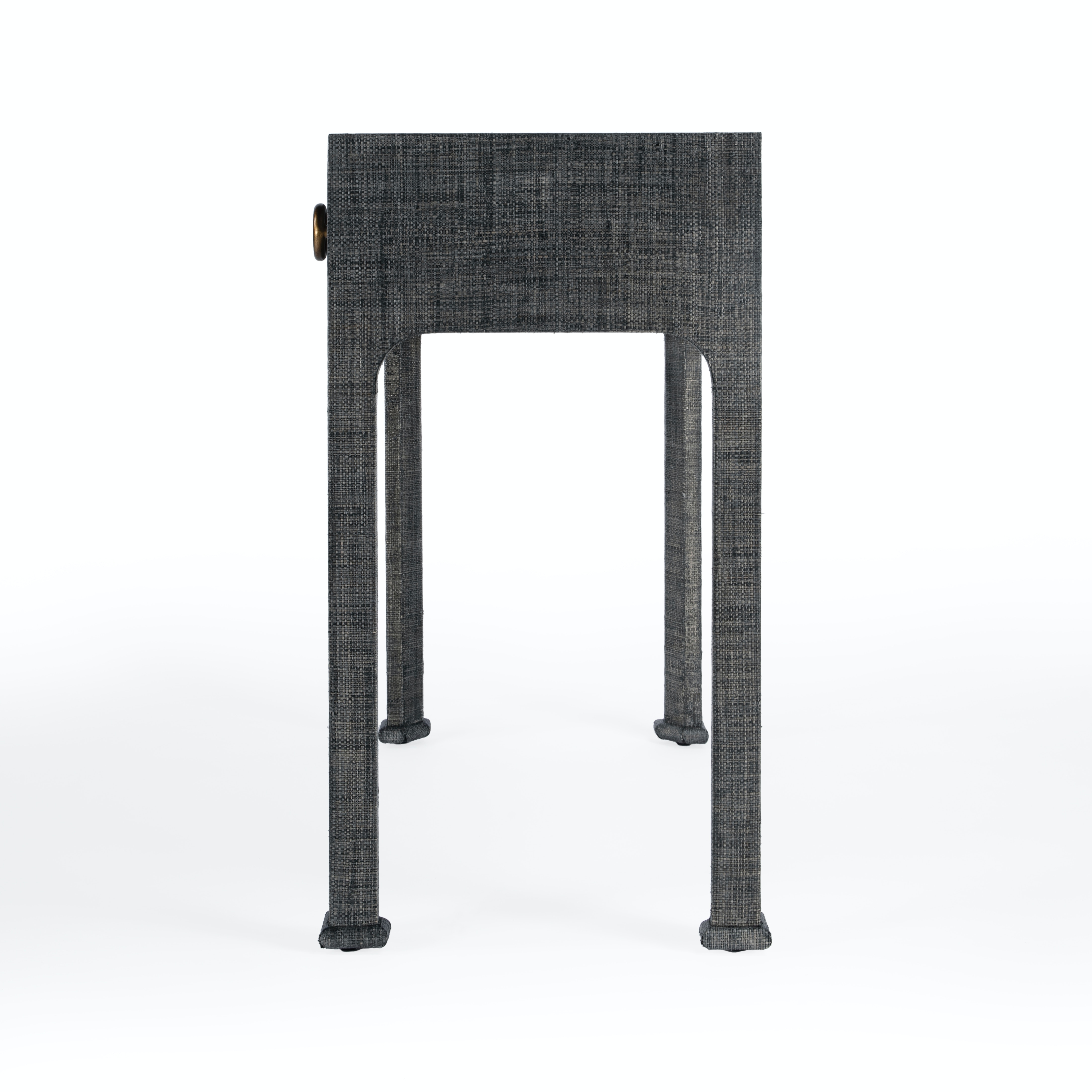 Chatham Charcoal Raffia Console Table - Image 3