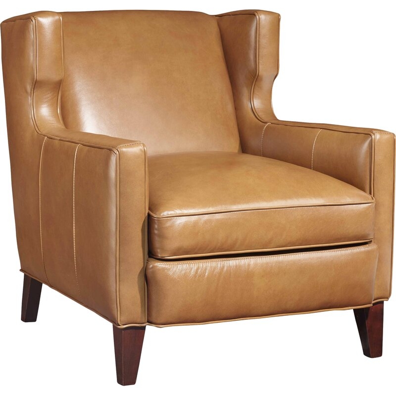 Hooker Furniture Amista Wingback Chair Upholstery Color: Light Brown - Image 0