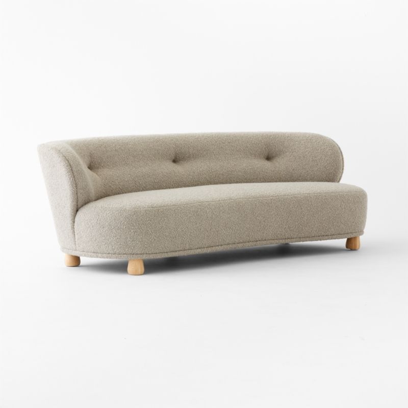 Leonne 90" Grey Boucle Sofa by goop - Image 7