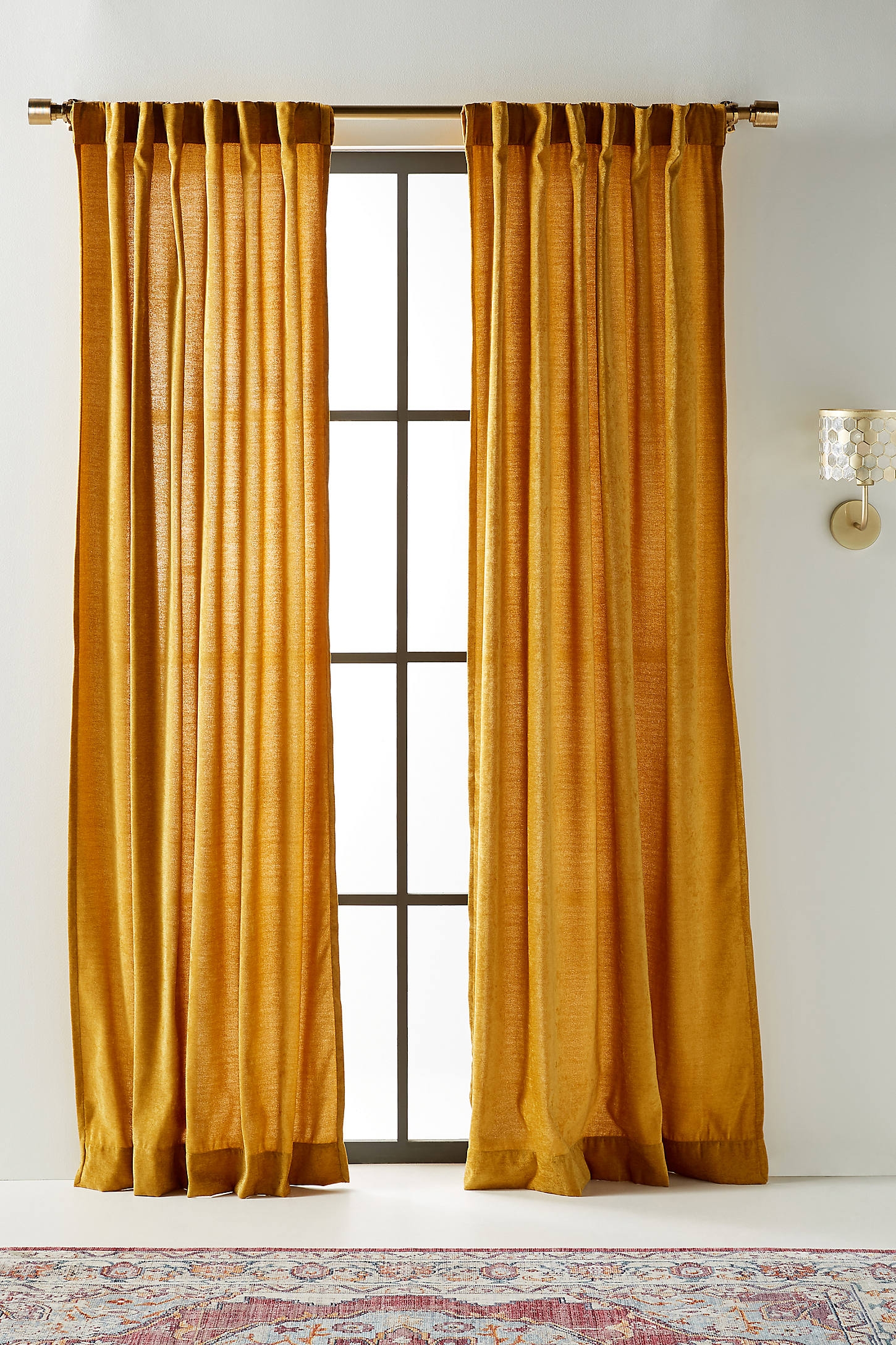 Chenille Curtains, Set of 2, 84" - Image 0