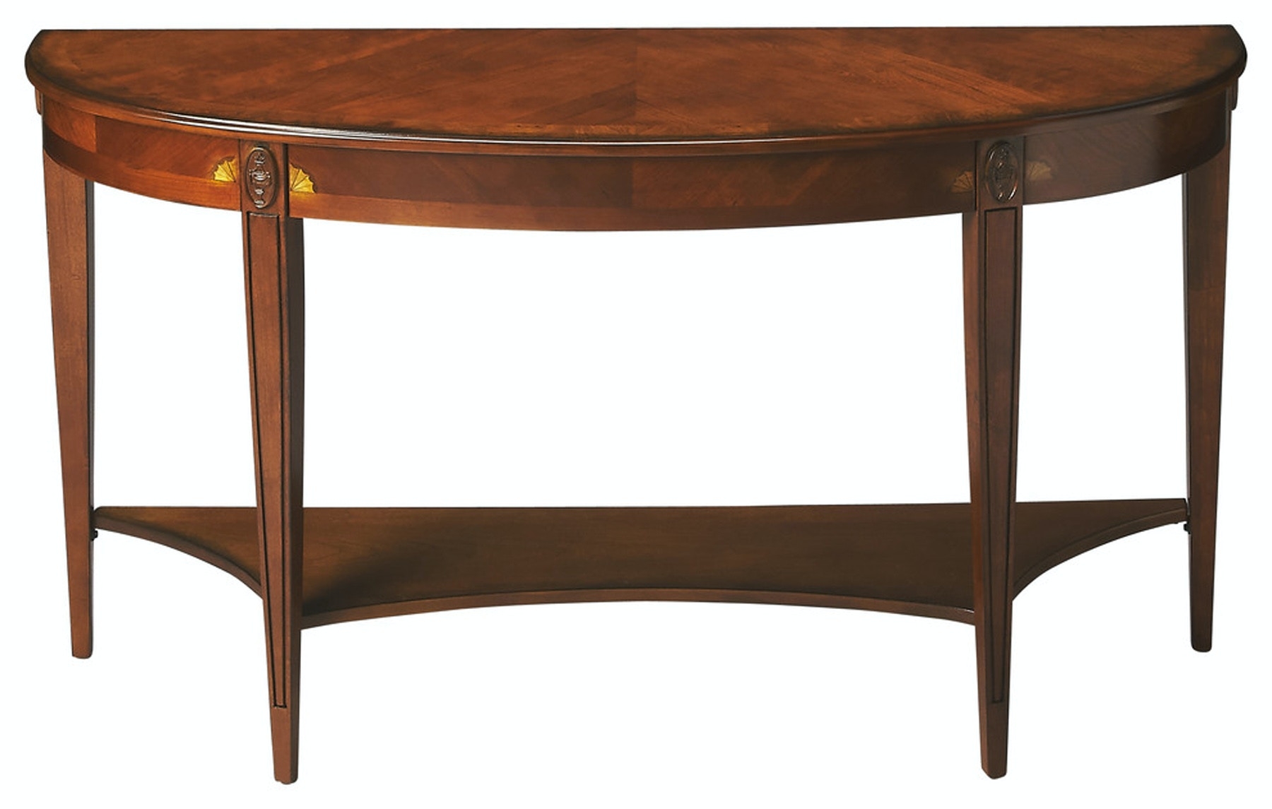 Astor Olive Ash Demilune Console Table - Image 0