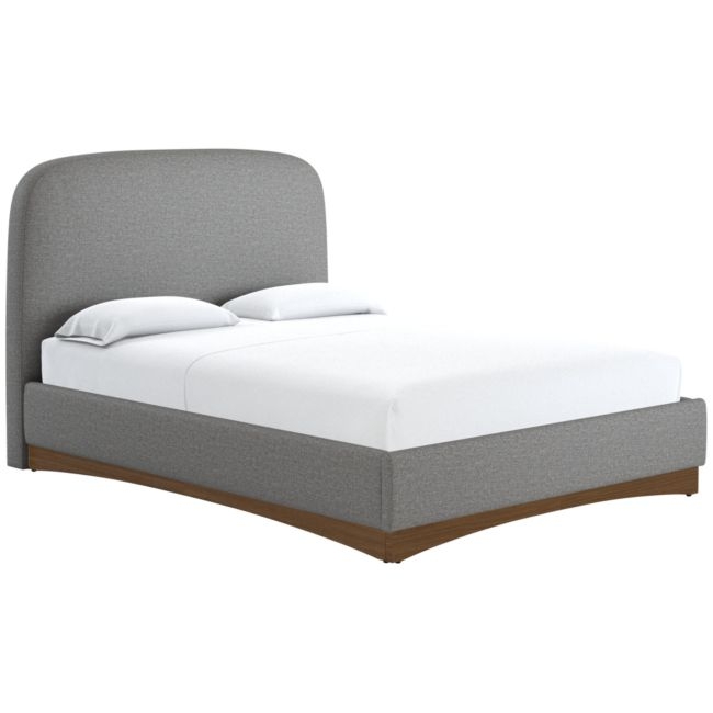 Auburn Queen Bed Taylor Felt Gry - Image 0