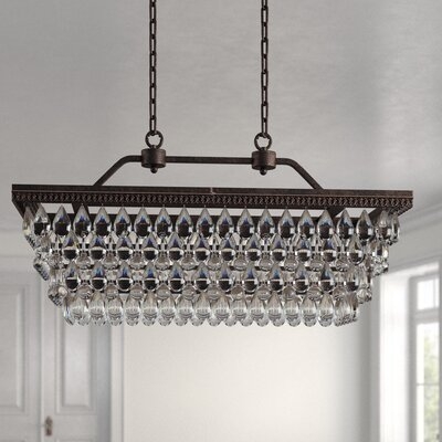 Tyshawn 6 - Light Unique Tiered Chandelier with Crystal Accents - Image 0