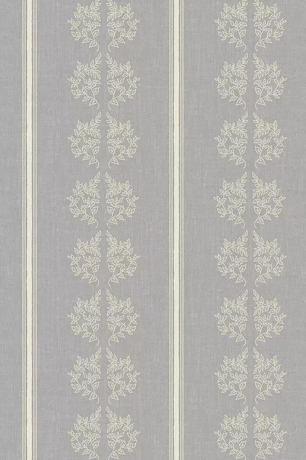 Vintage Branches and Stripes Wallpaper - Image 0