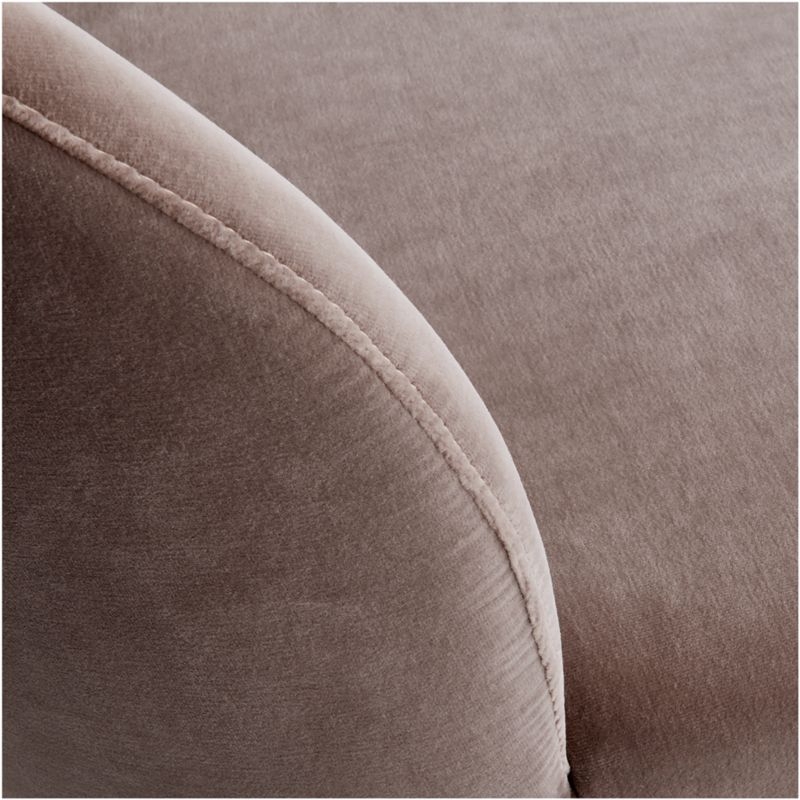 Camille Taupe Italian Dining Chair - Image 6
