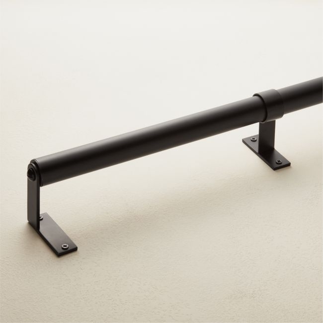 Essential Black Curtain Rod 88"–120"x1.25" - NO LONGER AVAILABLE ONLINE - Image 0