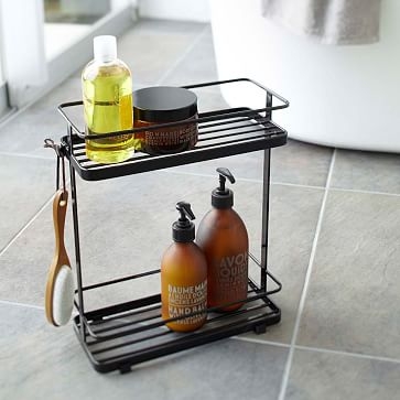 2-Tiered Shower Caddy, White - Image 2